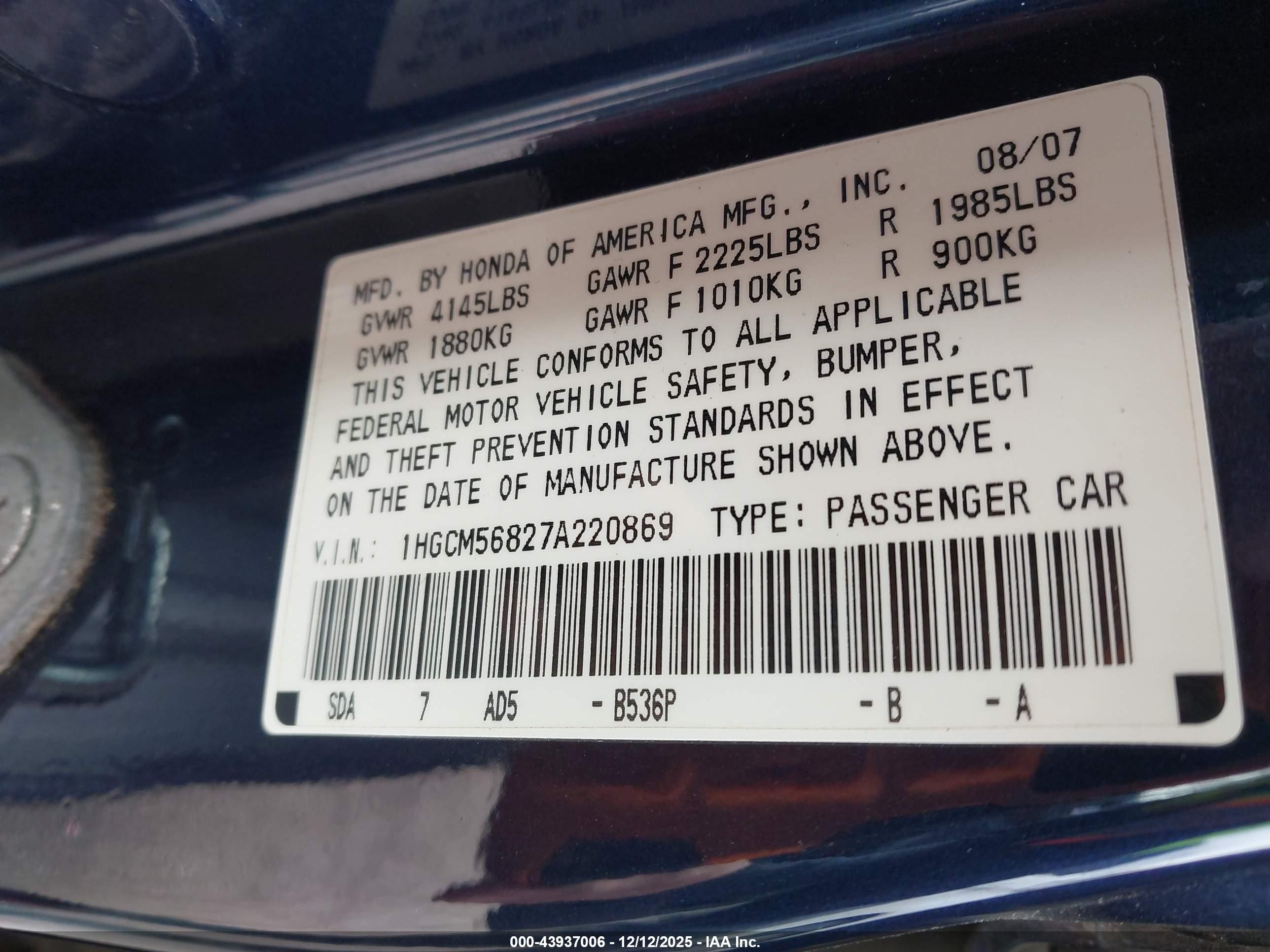 HONDA ACCORD image 9