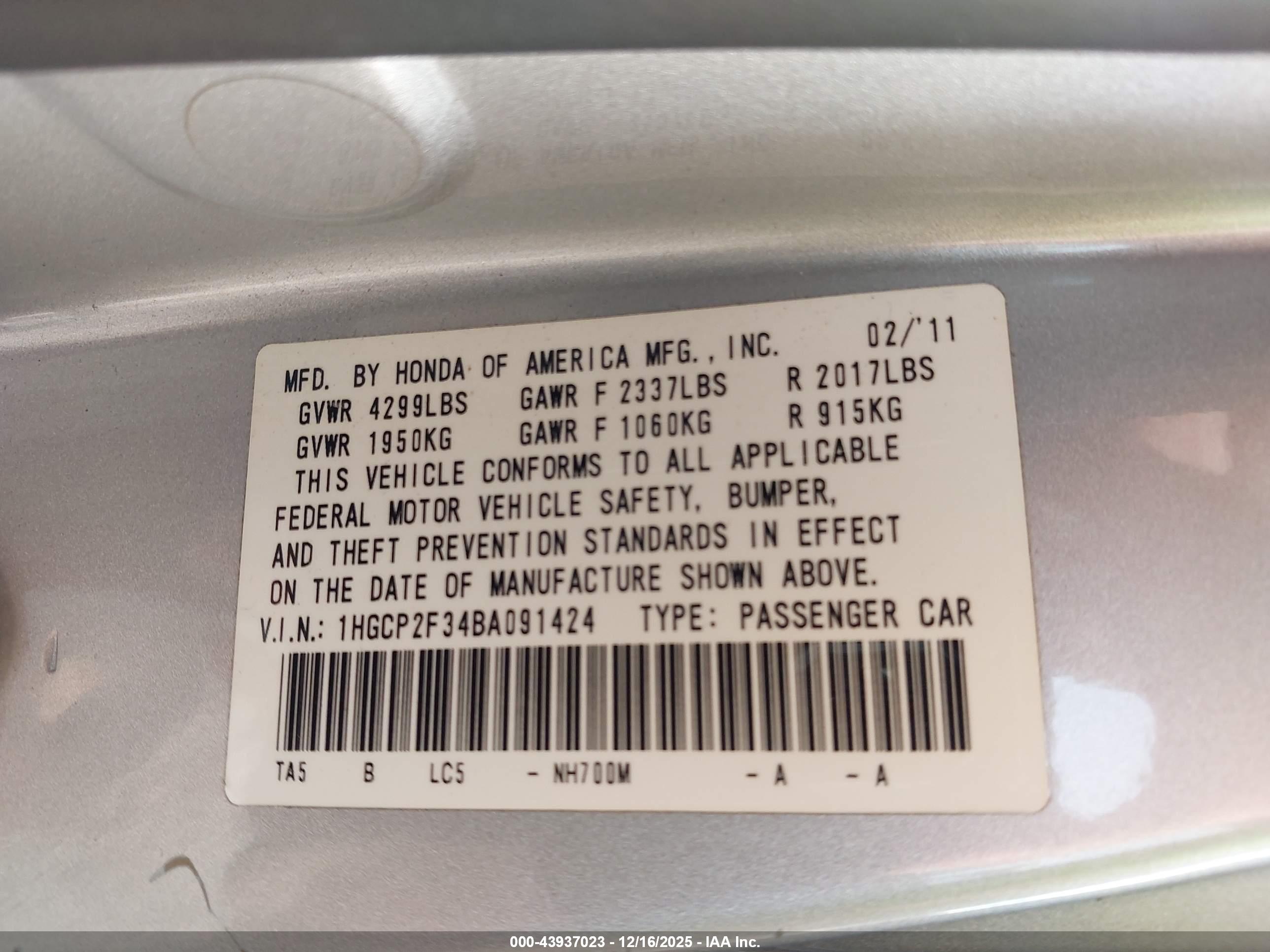 HONDA ACCORD image 9