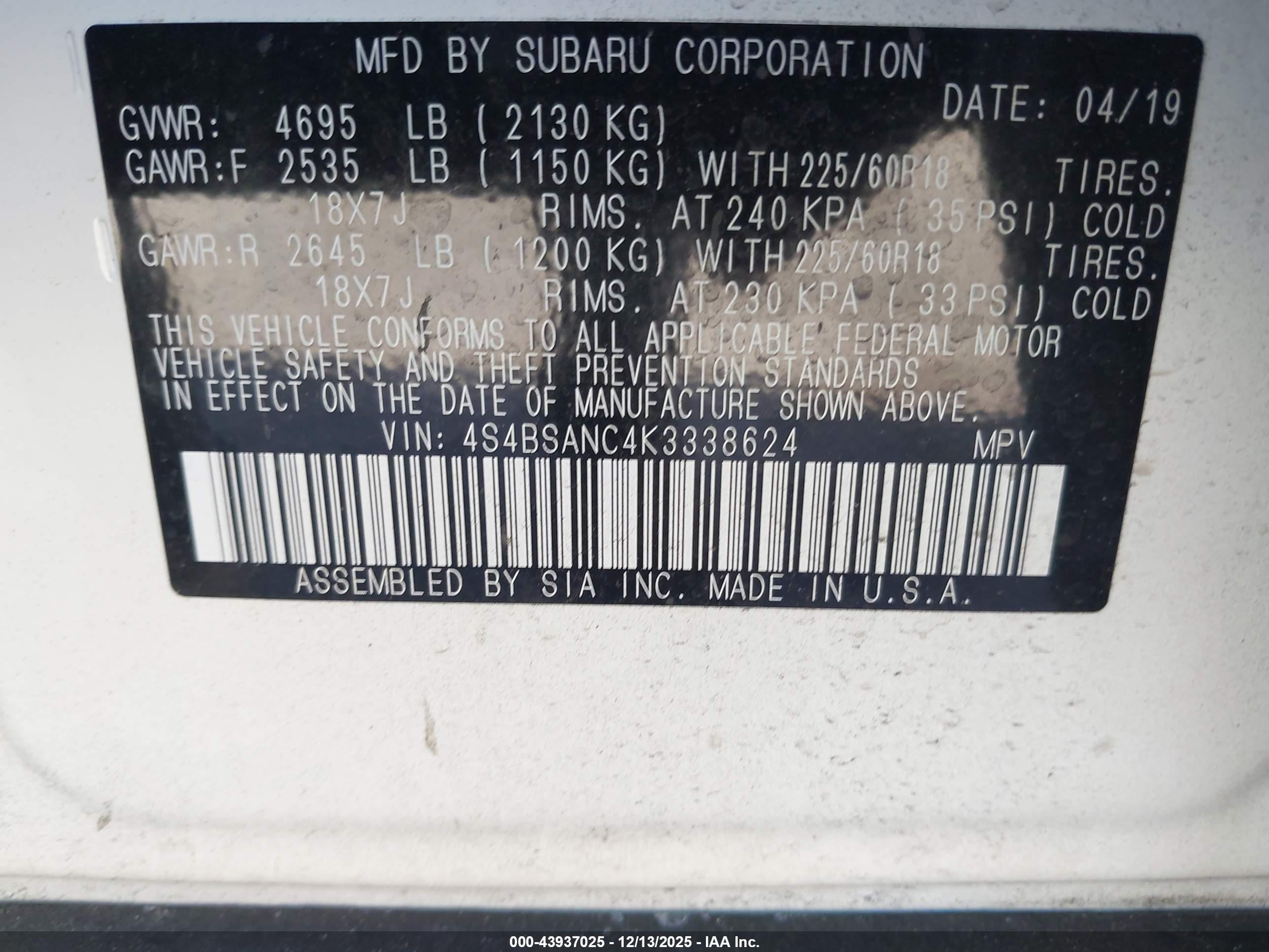 SUBARU OUTBACK image 9