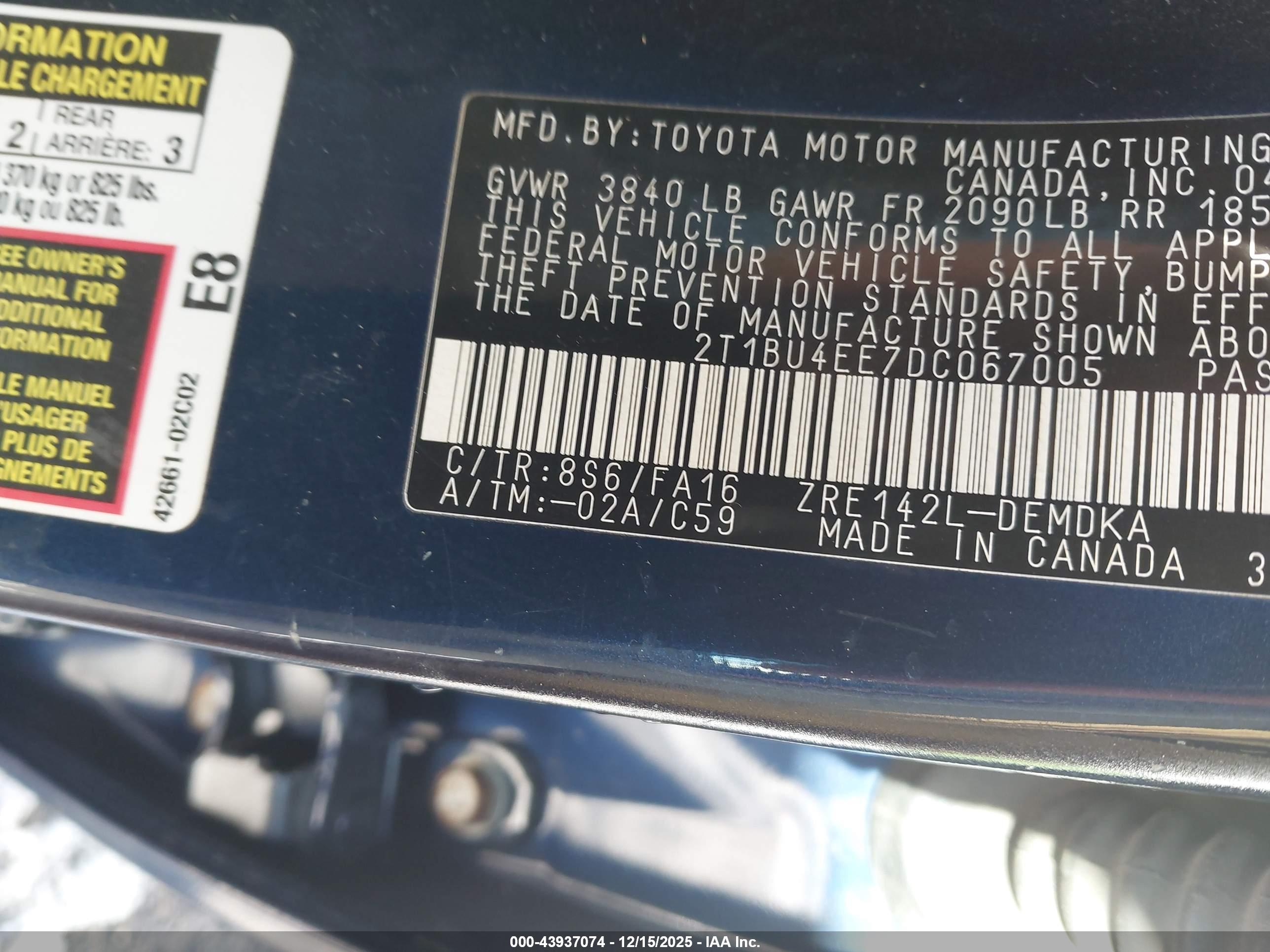 TOYOTA COROLLA image 9