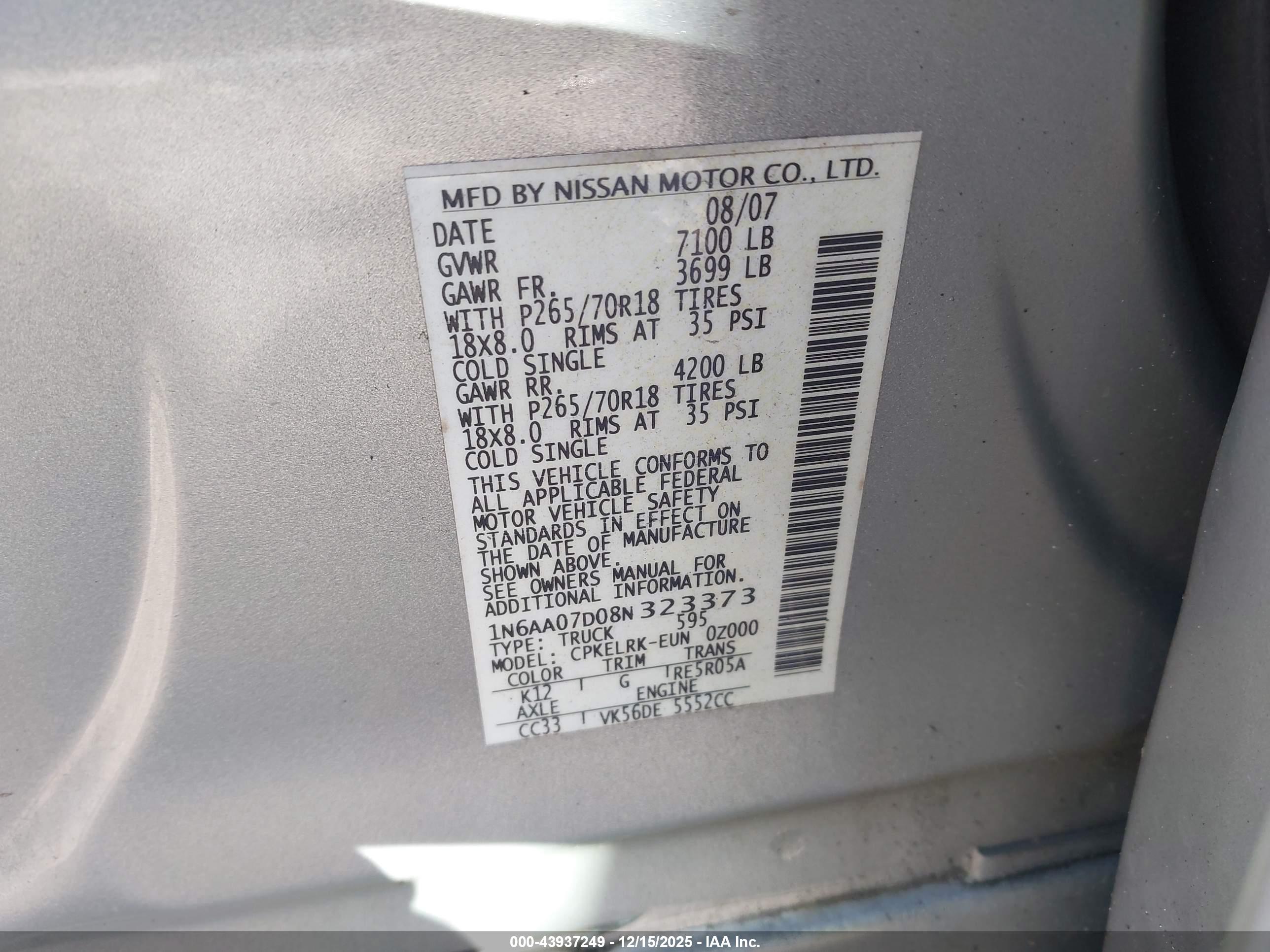NISSAN TITAN image 9