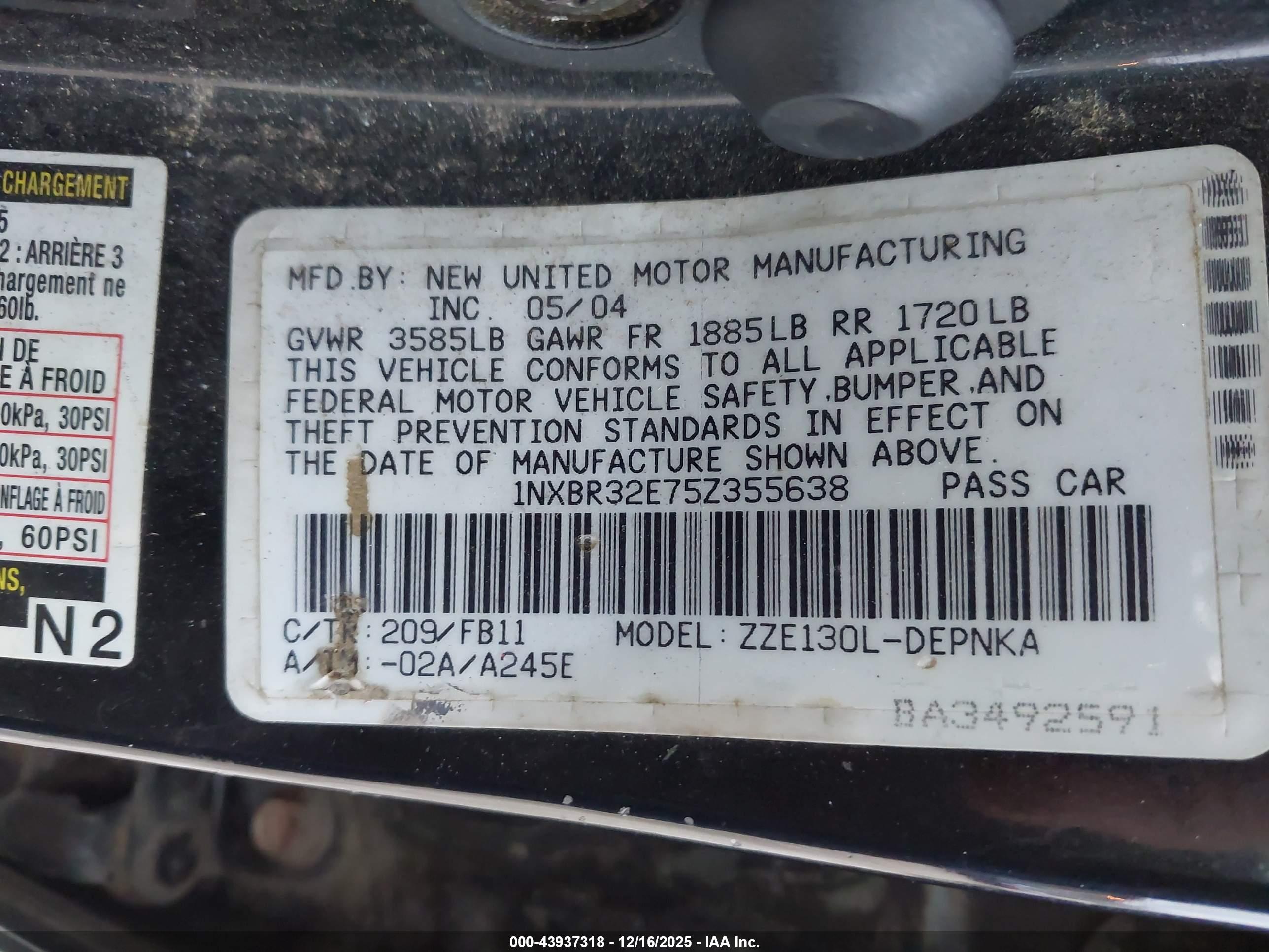 TOYOTA COROLLA image 9