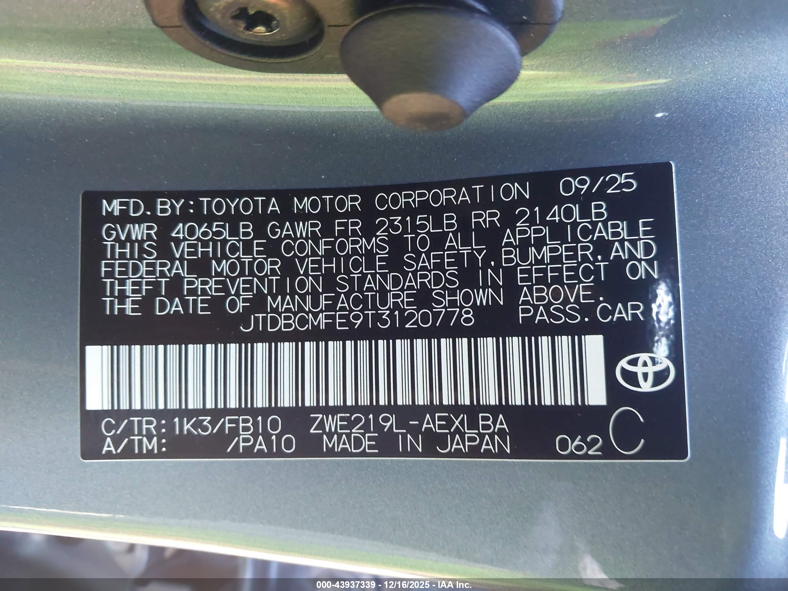 TOYOTA COROLLA image 9