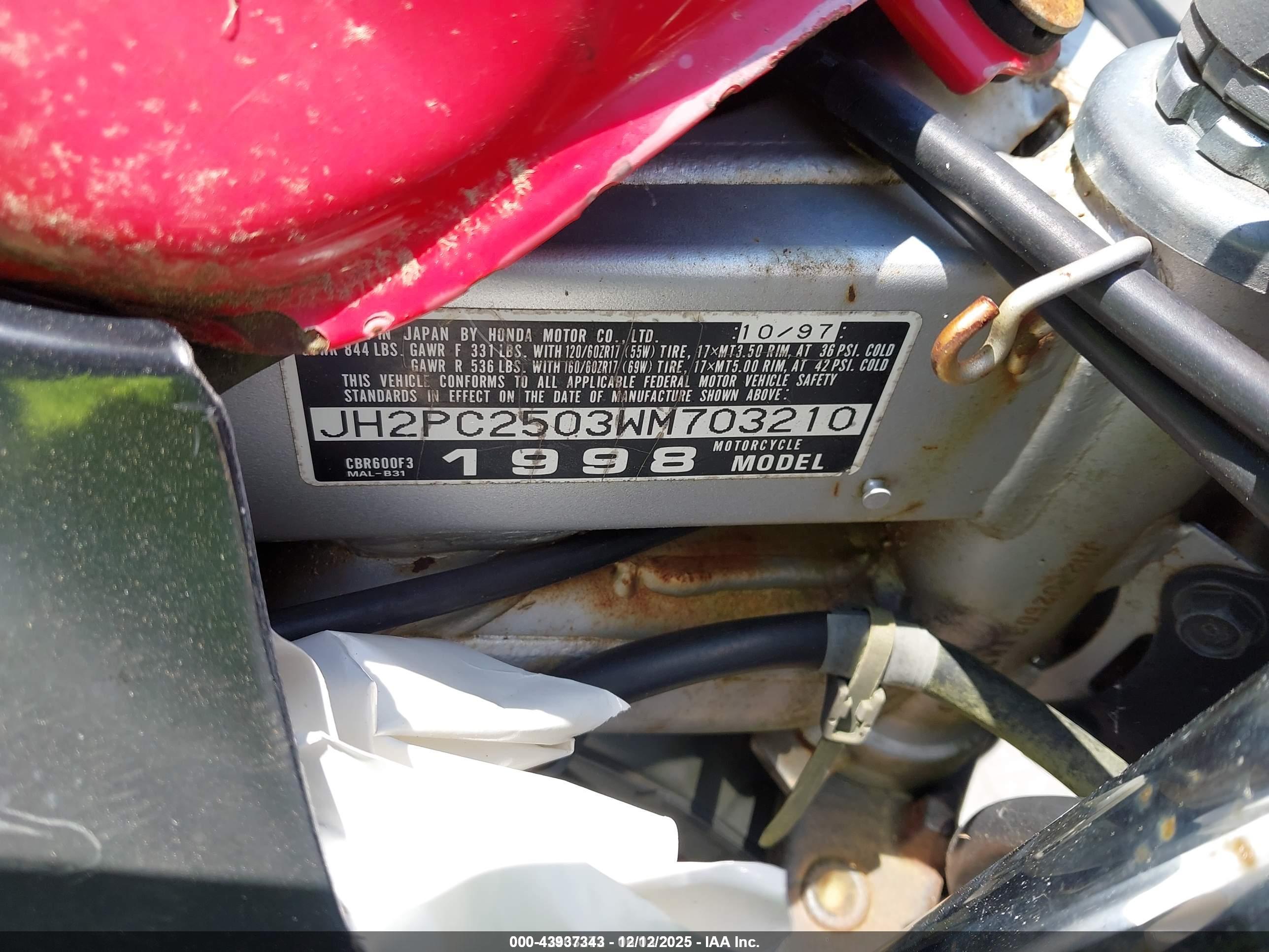 HONDA CBR600 image 10