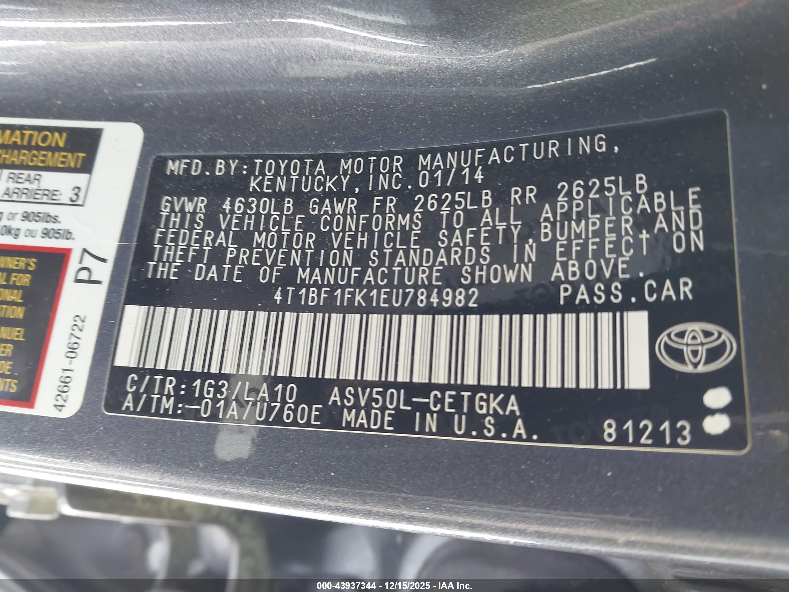 TOYOTA CAMRY image 9