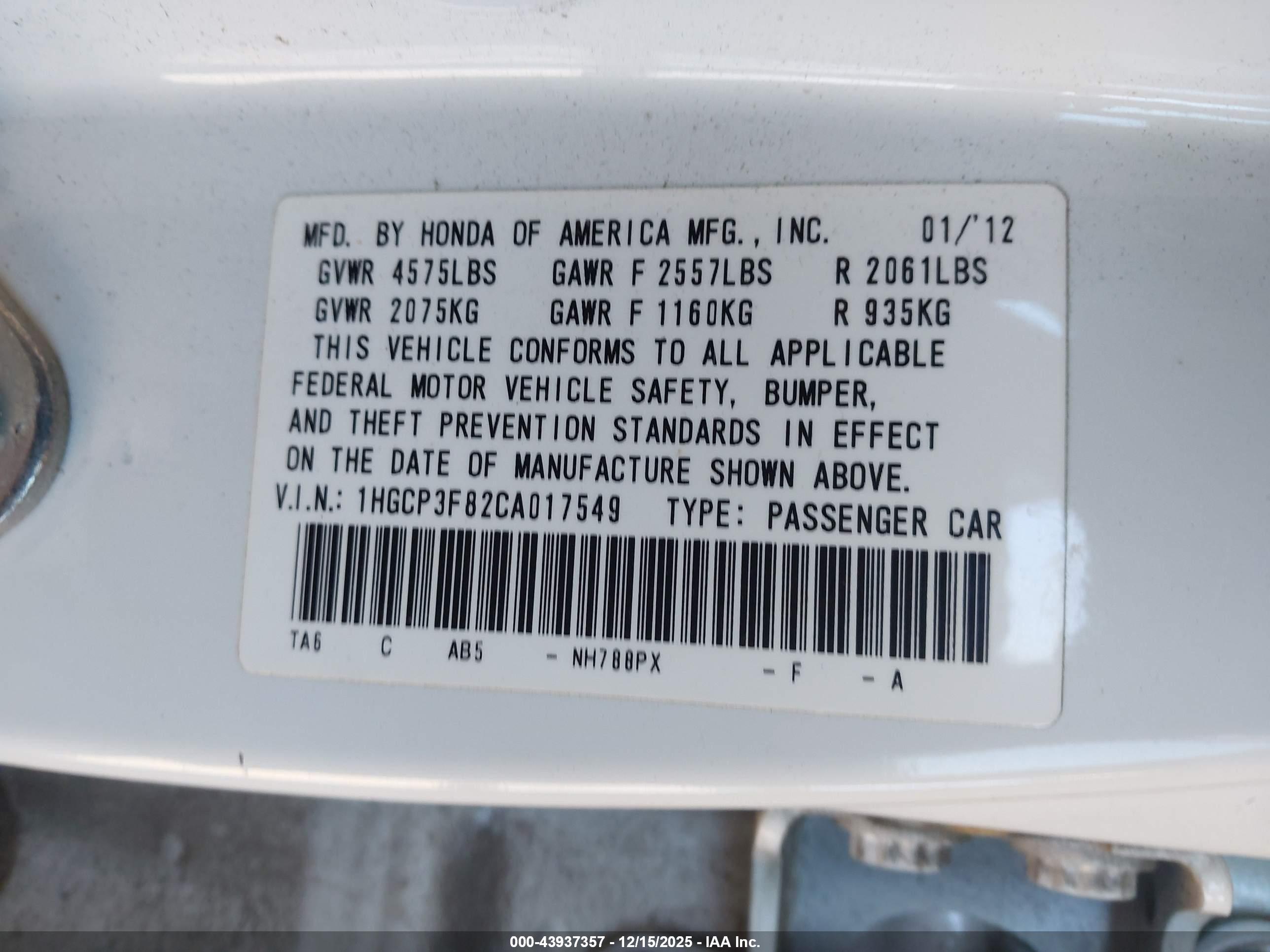 HONDA ACCORD image 9