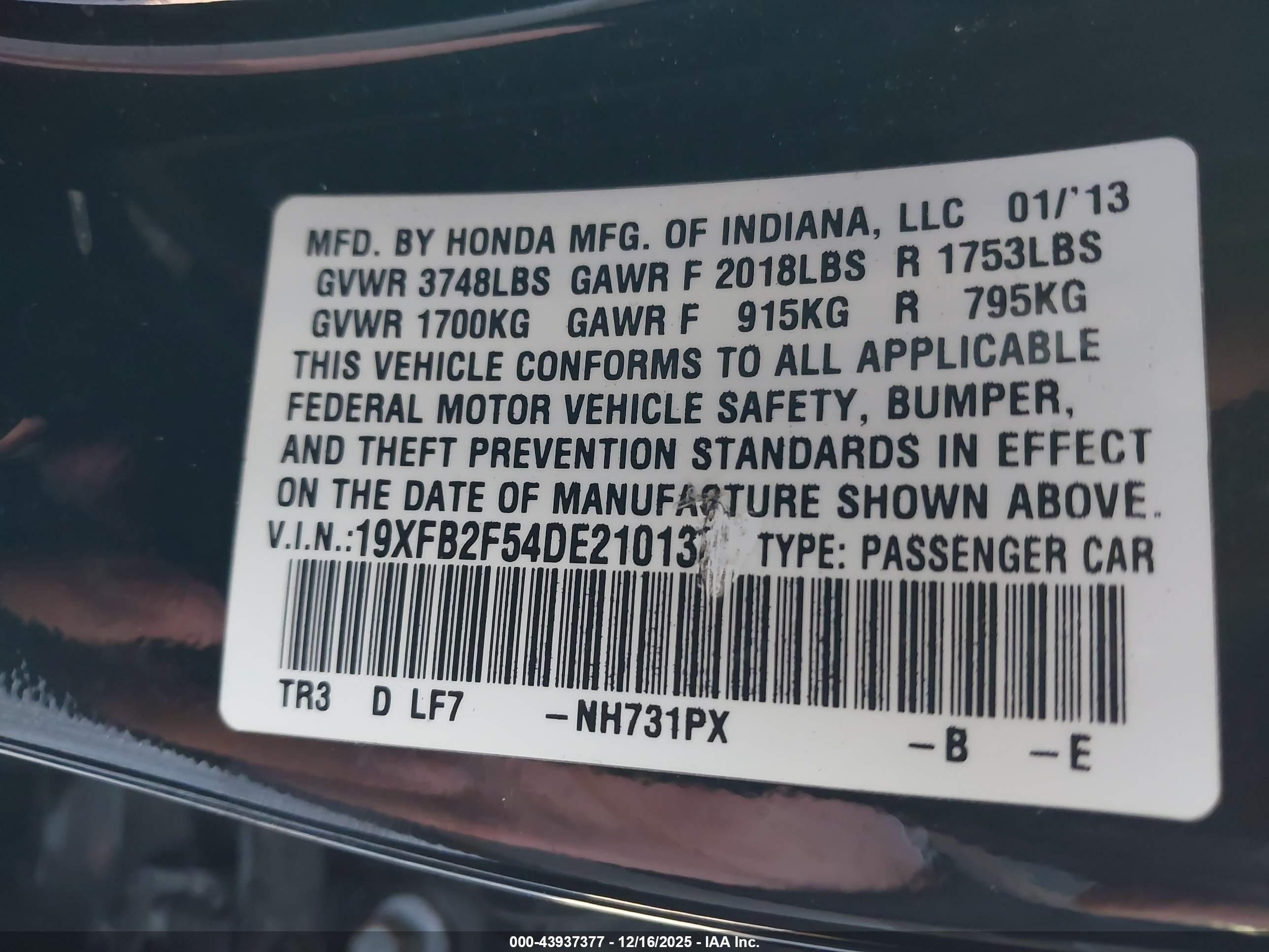 HONDA CIVIC image 9