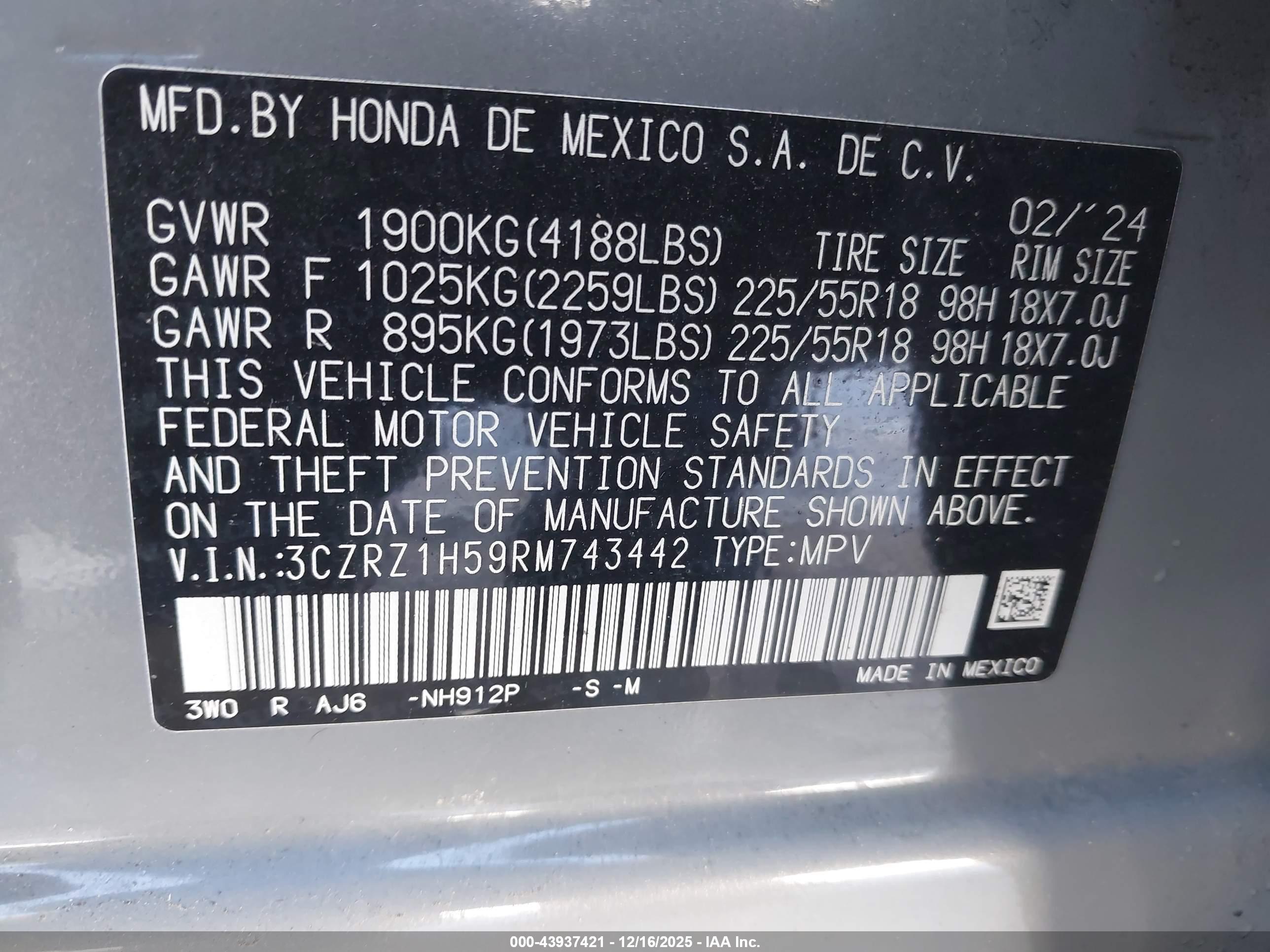 HONDA HR-V image 9