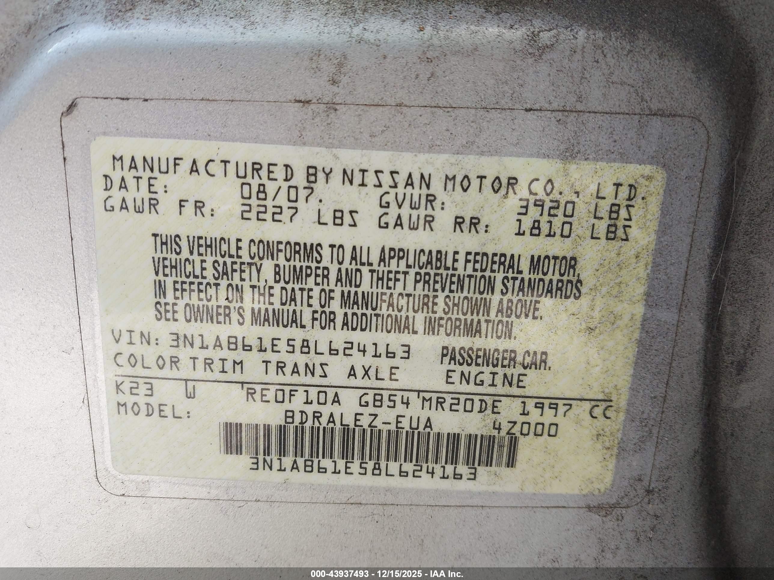 NISSAN SENTRA image 9