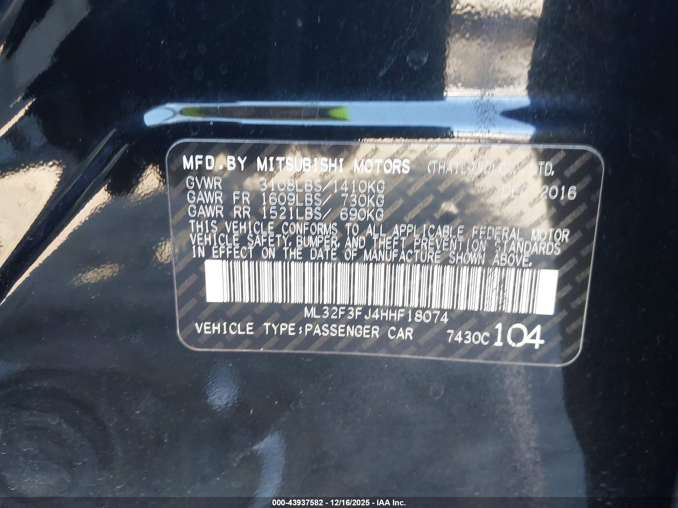 MITSUBISHI MIRAGE image 9
