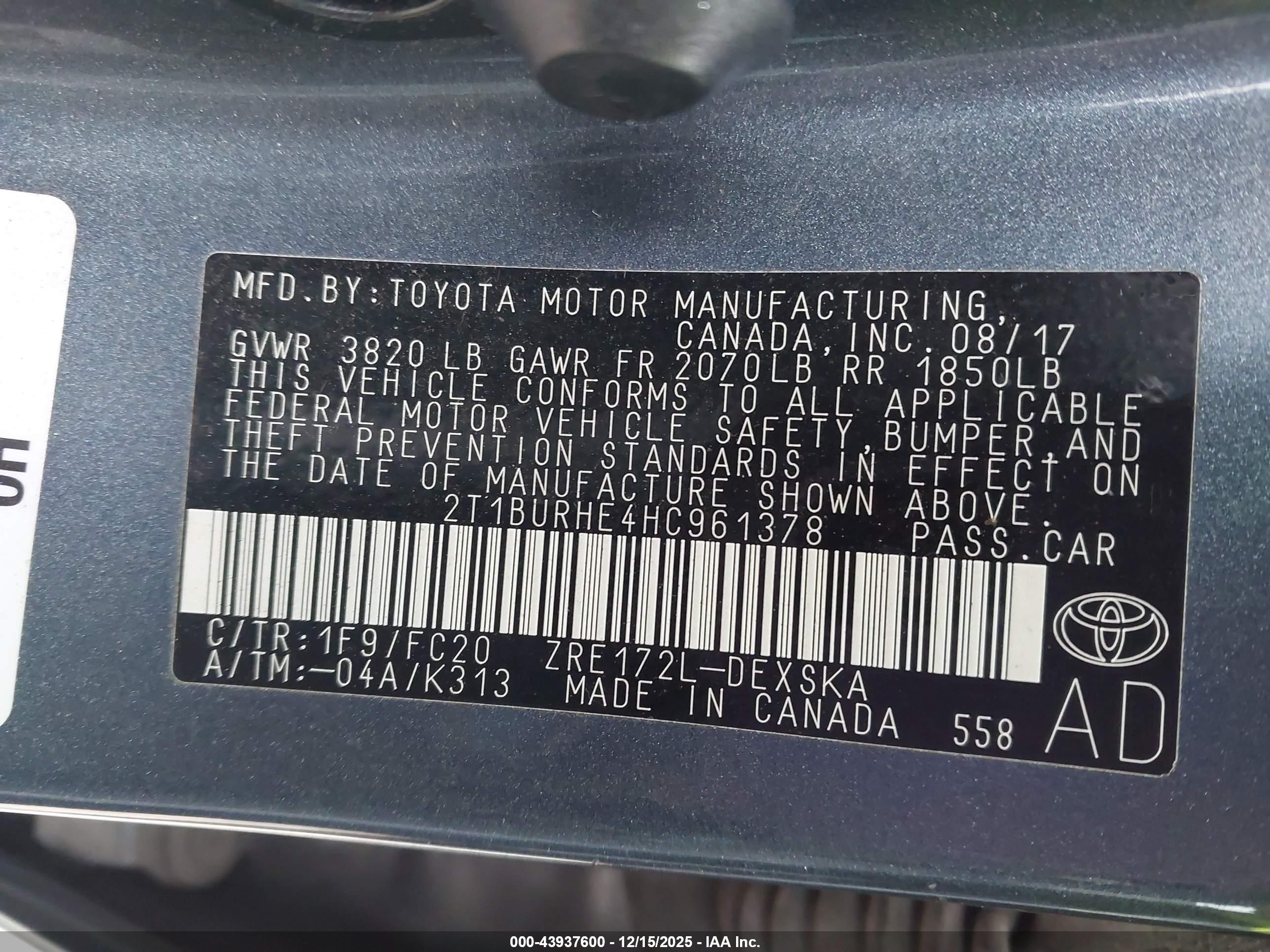 TOYOTA COROLLA image 9