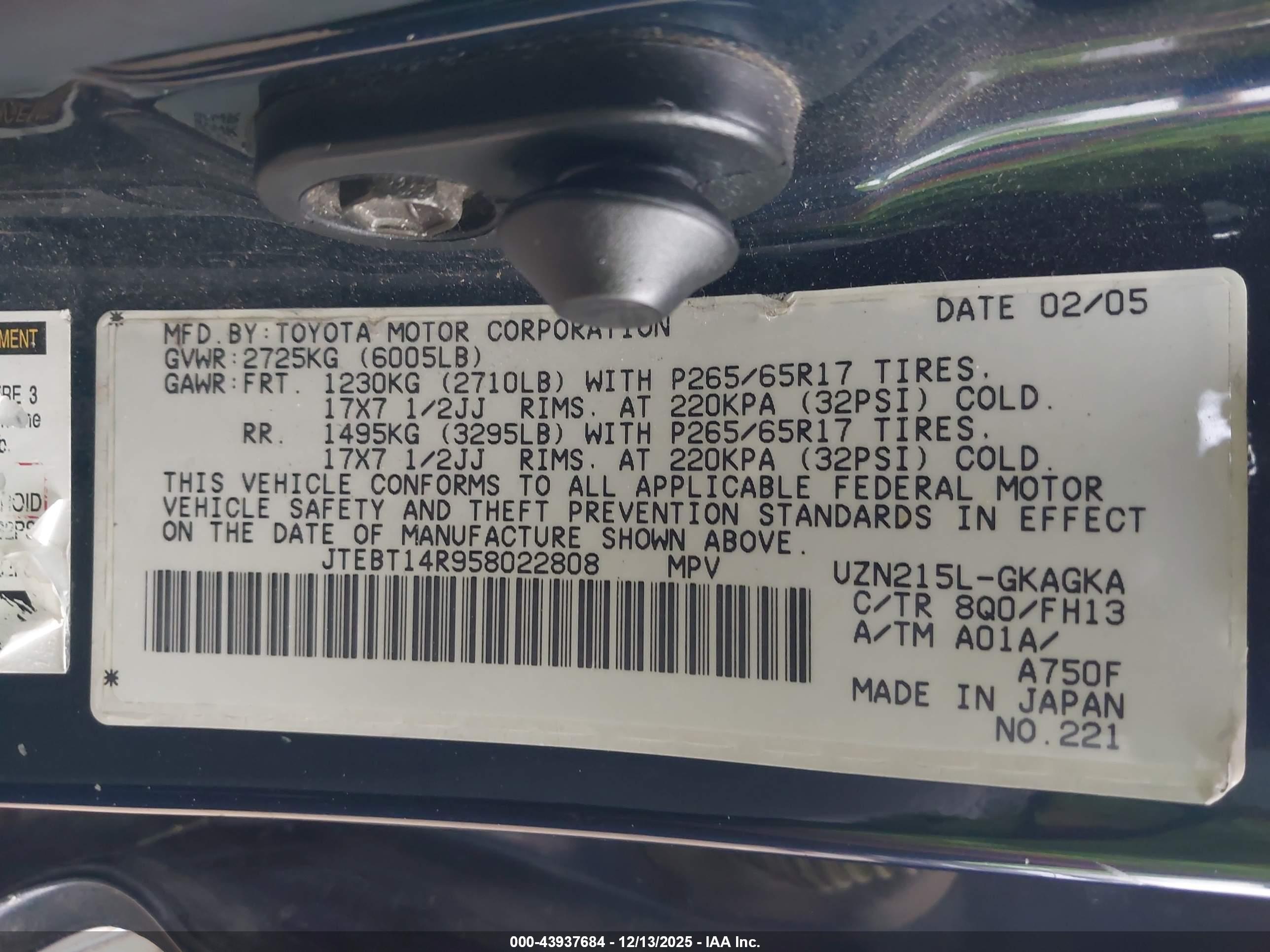 TOYOTA 4RUNNER image 9