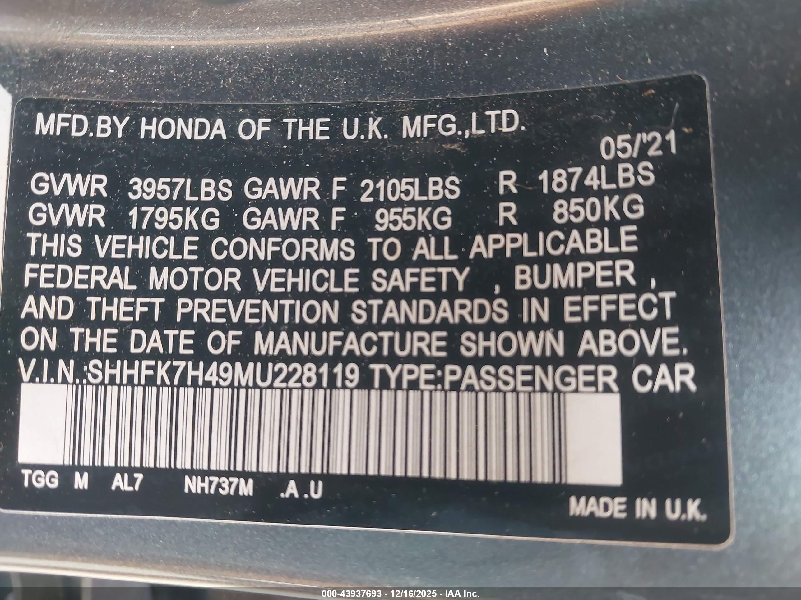 HONDA CIVIC image 9