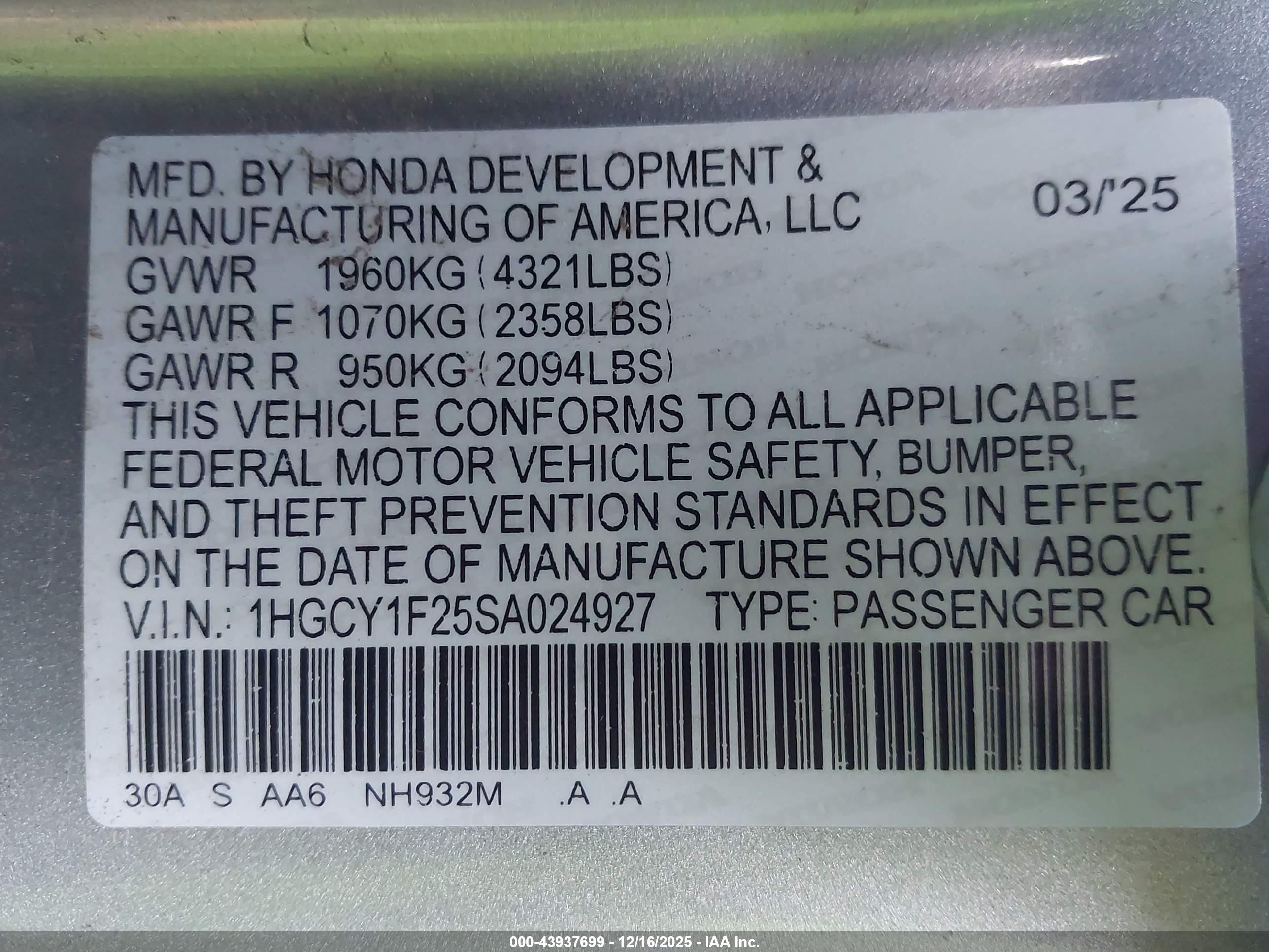 HONDA ACCORD image 9