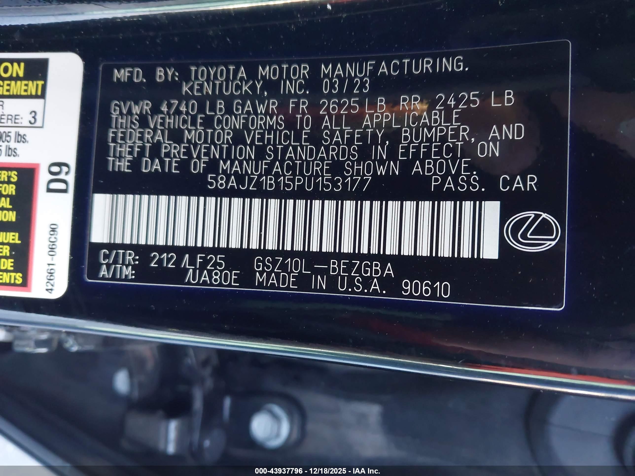 LEXUS ES image 9