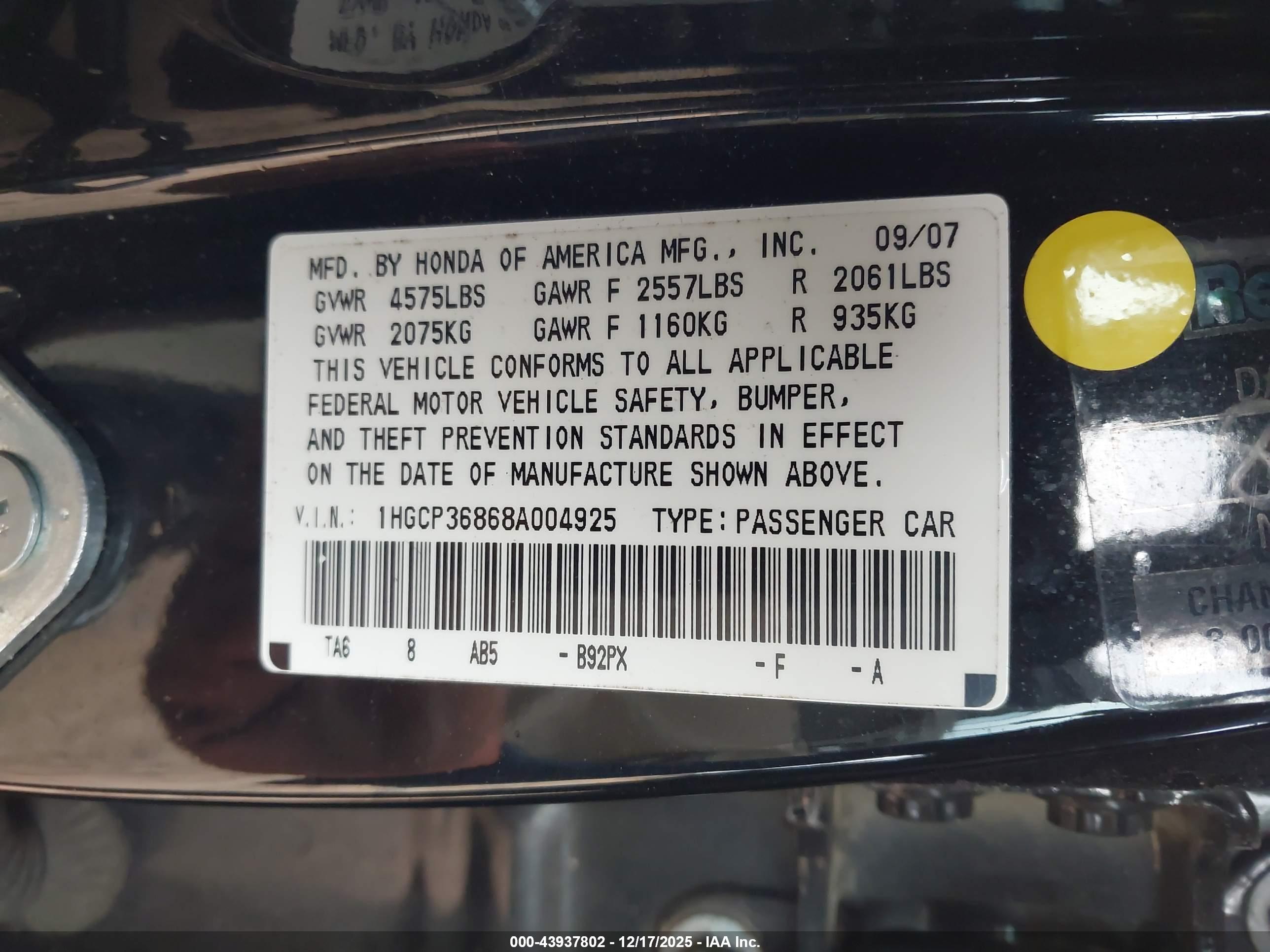 HONDA ACCORD image 9