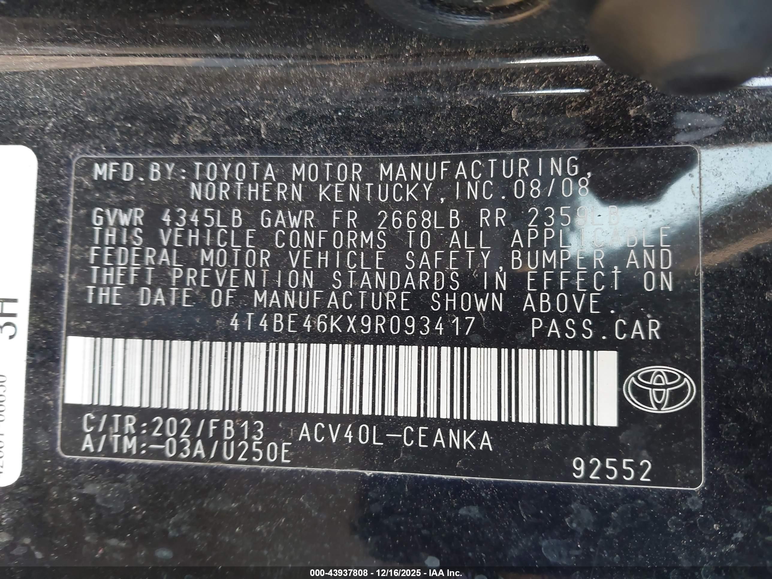 TOYOTA CAMRY image 9
