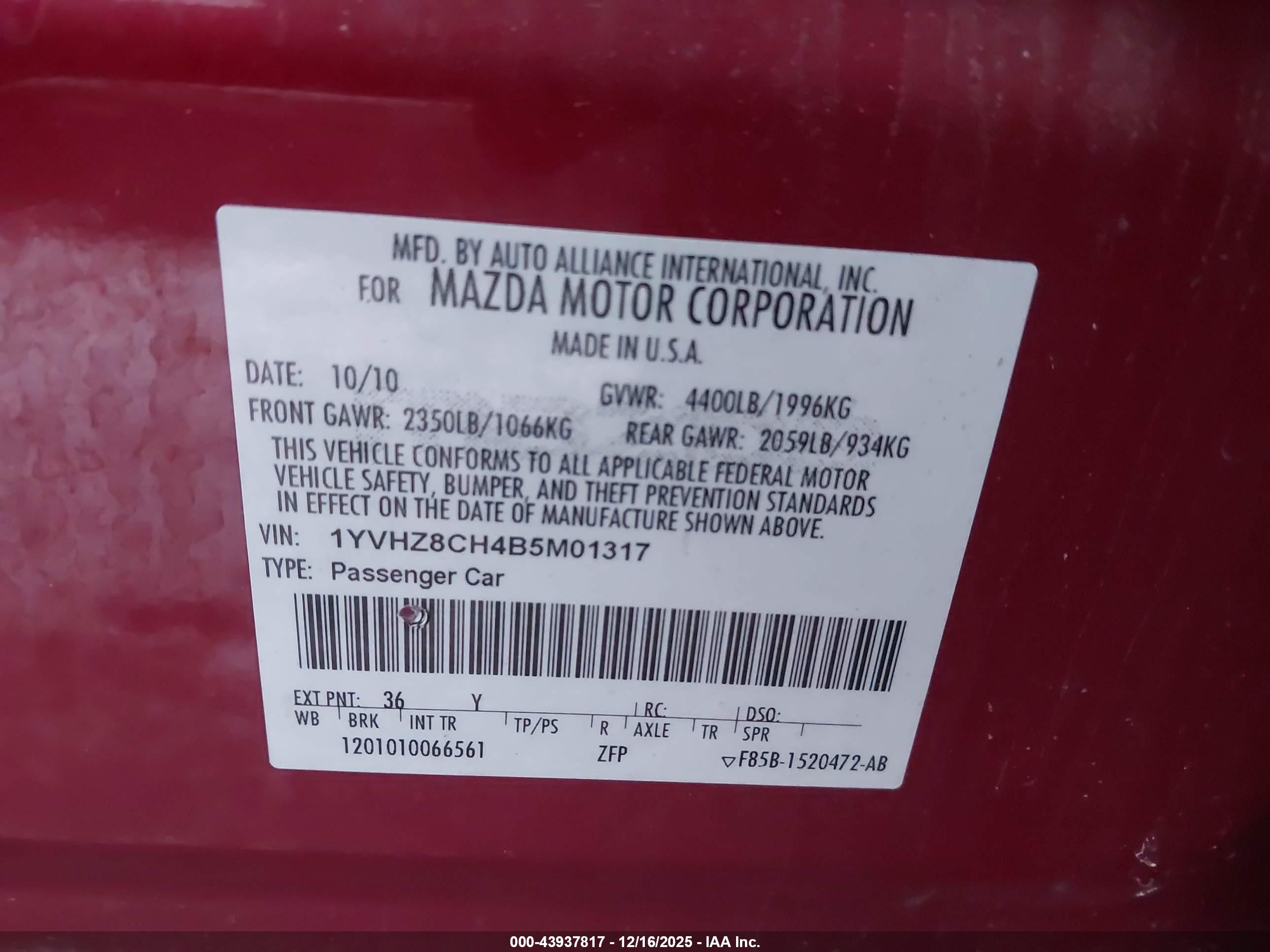 MAZDA MAZDA6 image 9