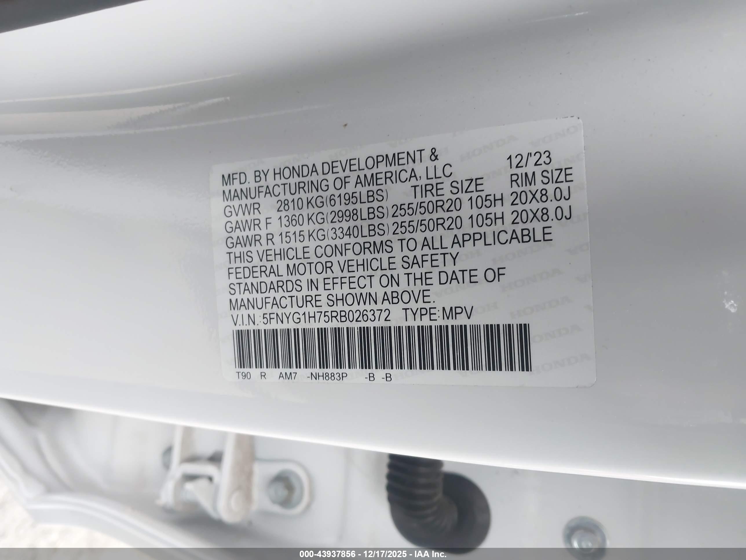 HONDA PILOT image 9