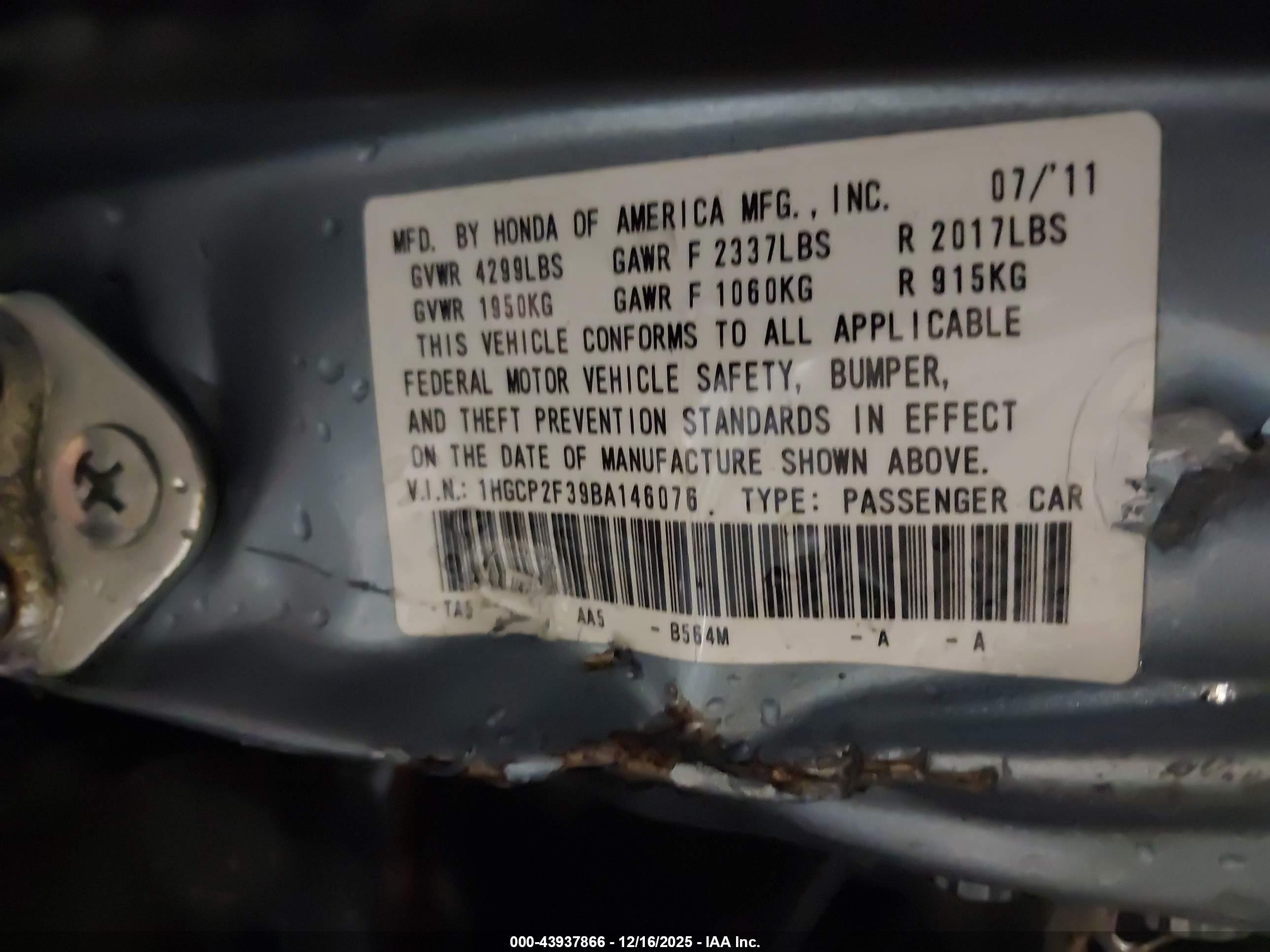 HONDA ACCORD image 9