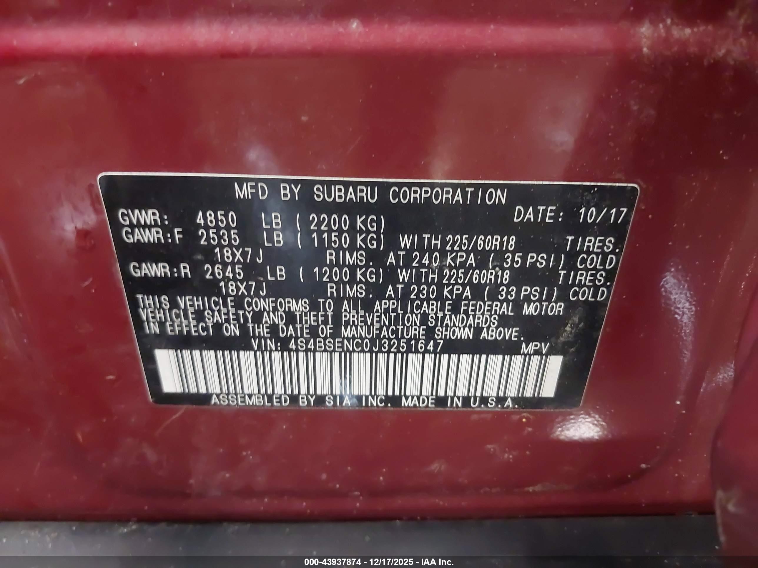 SUBARU OUTBACK image 9