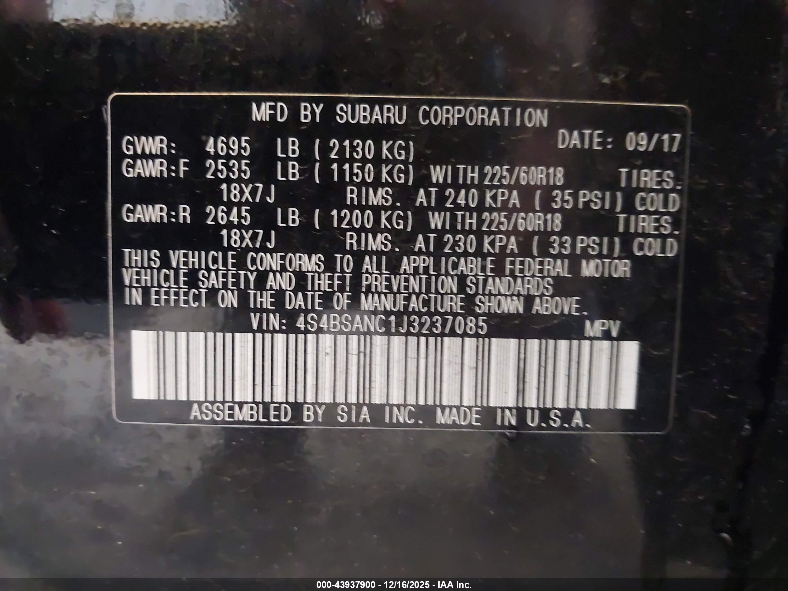 SUBARU OUTBACK image 9