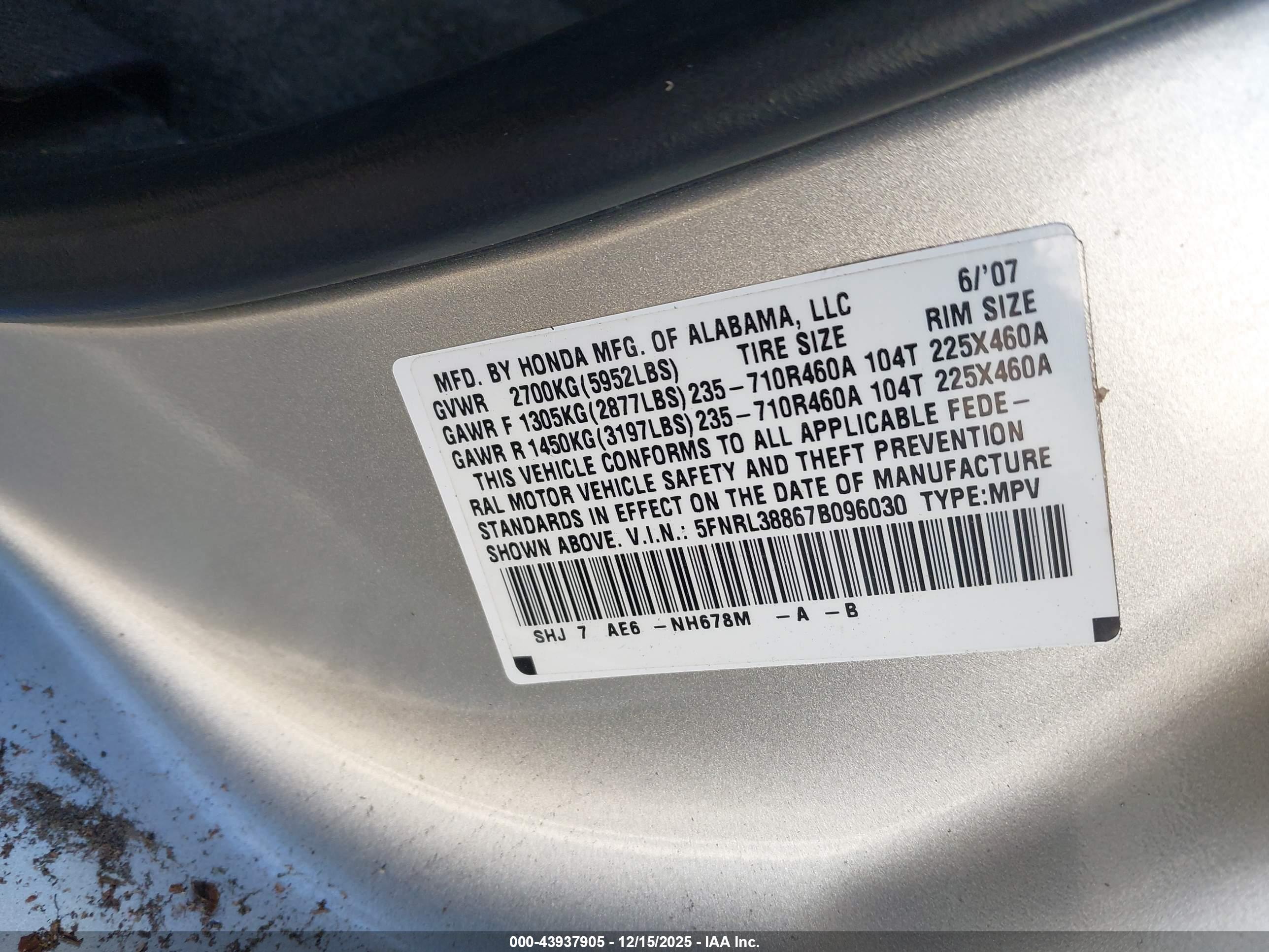 HONDA ODYSSEY image 9