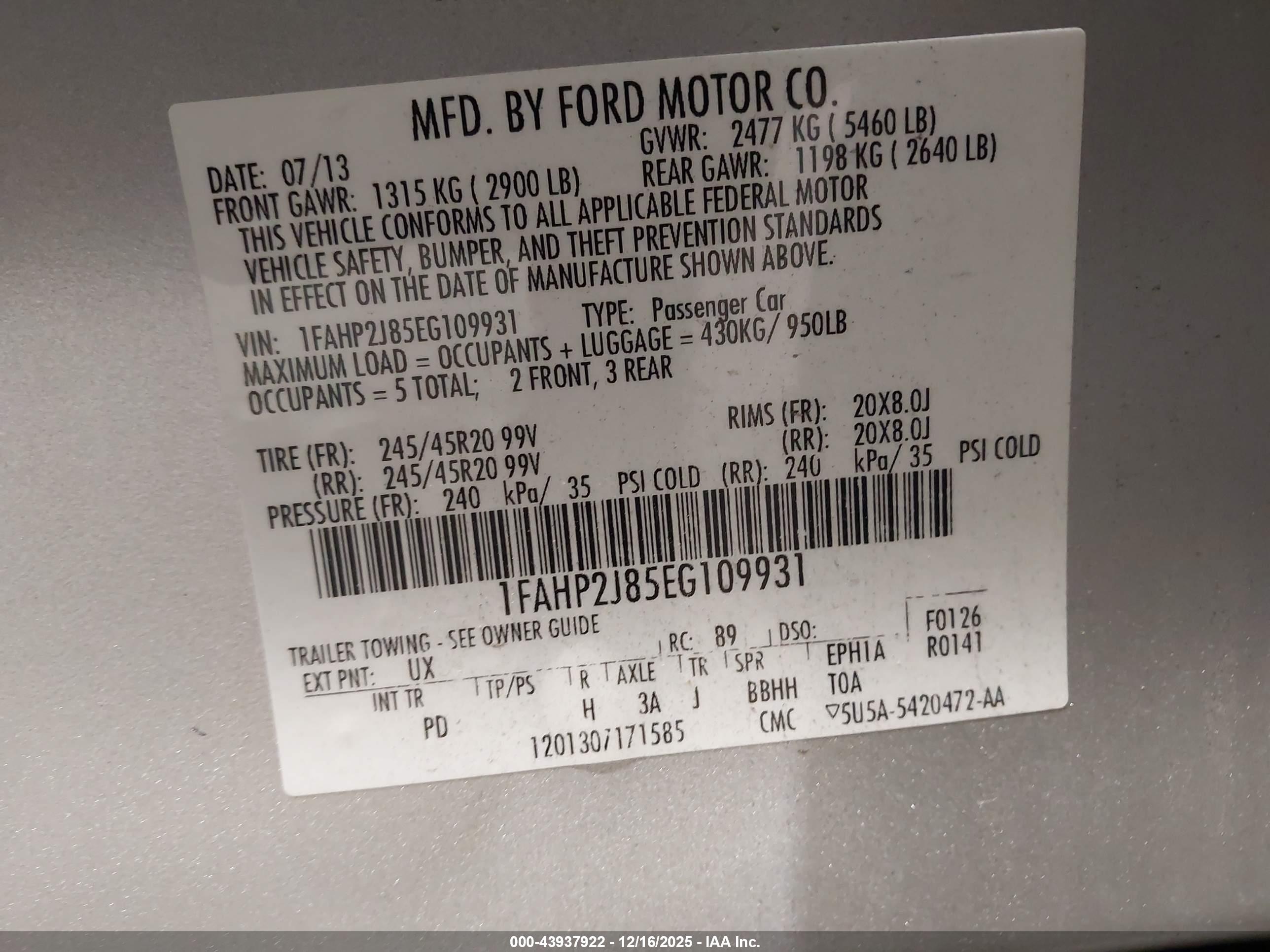 FORD TAURUS image 9