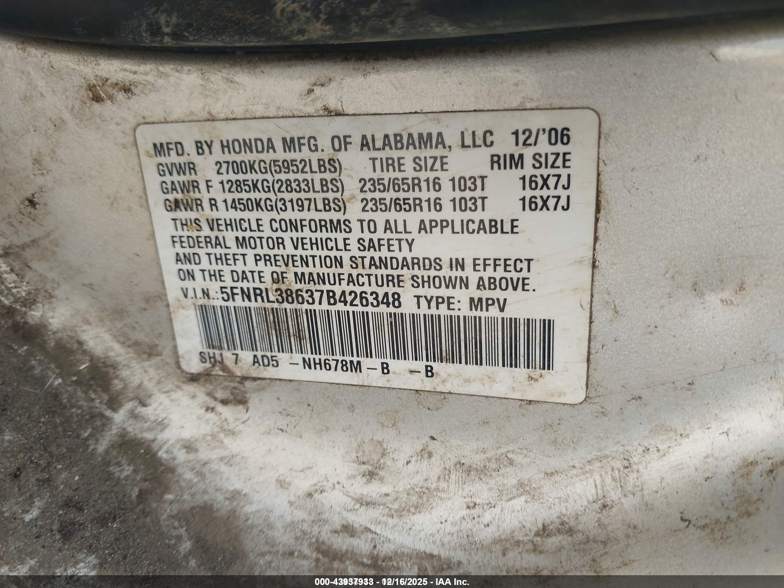 HONDA ODYSSEY image 9