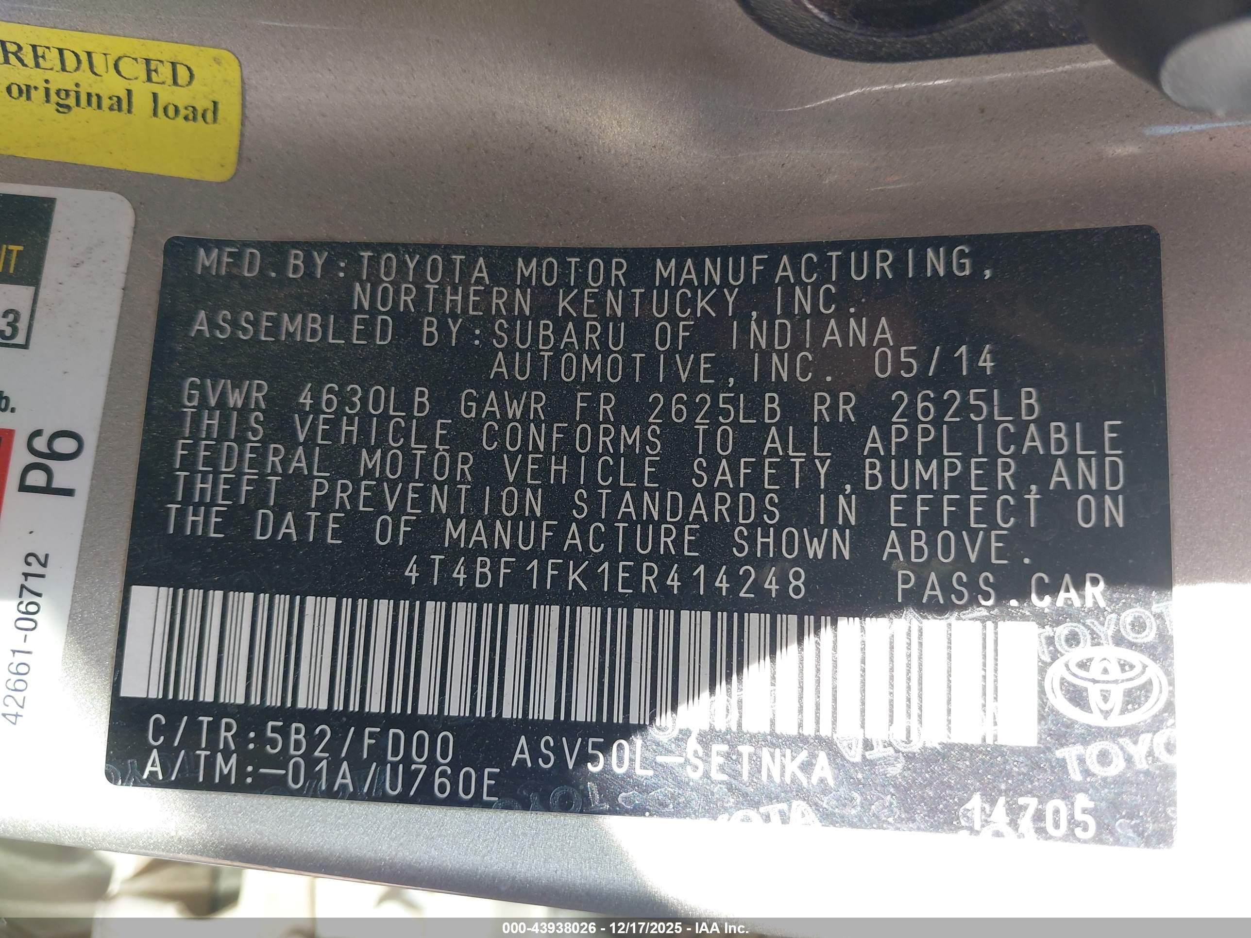 TOYOTA CAMRY image 9