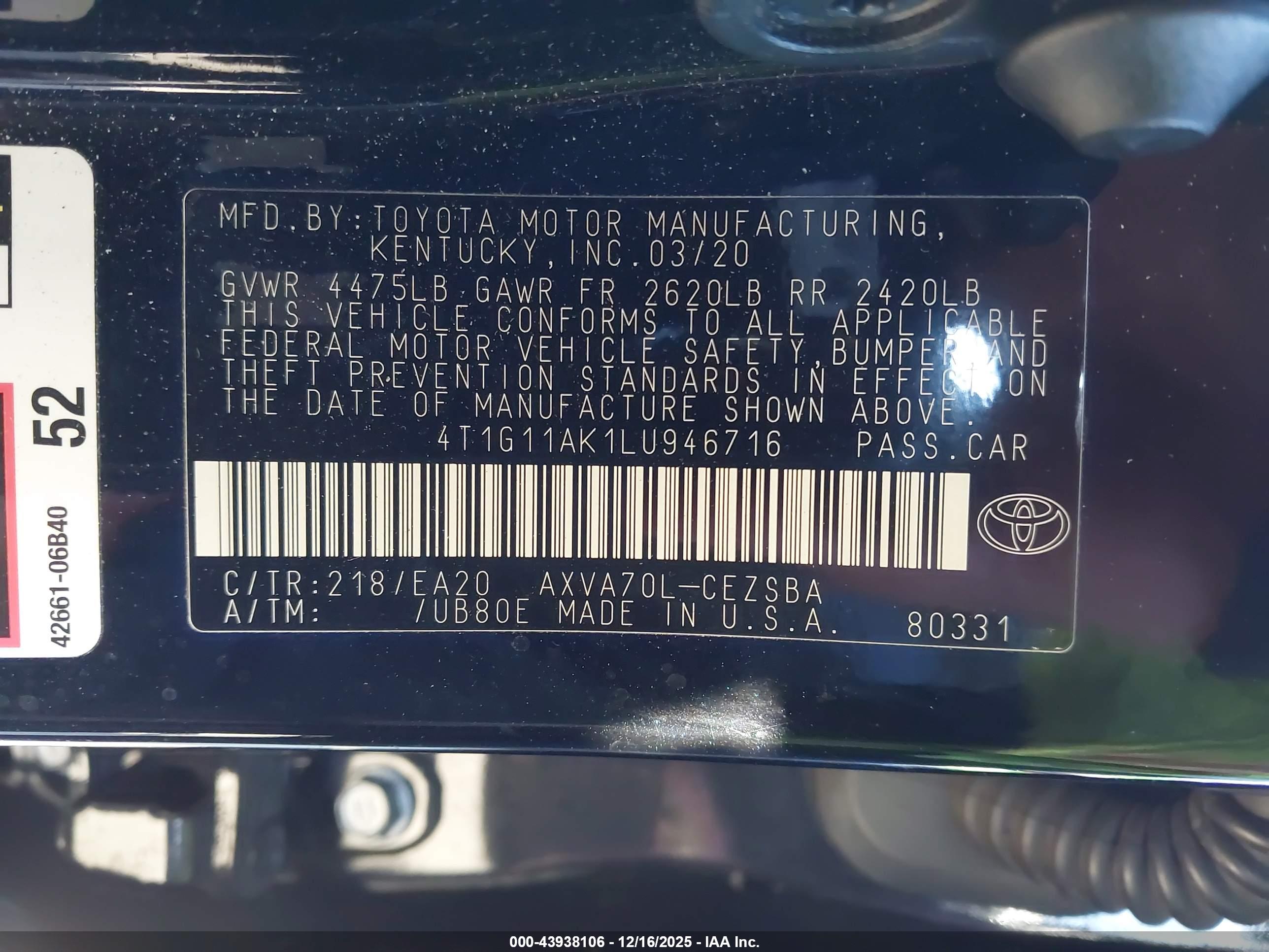 TOYOTA CAMRY image 9