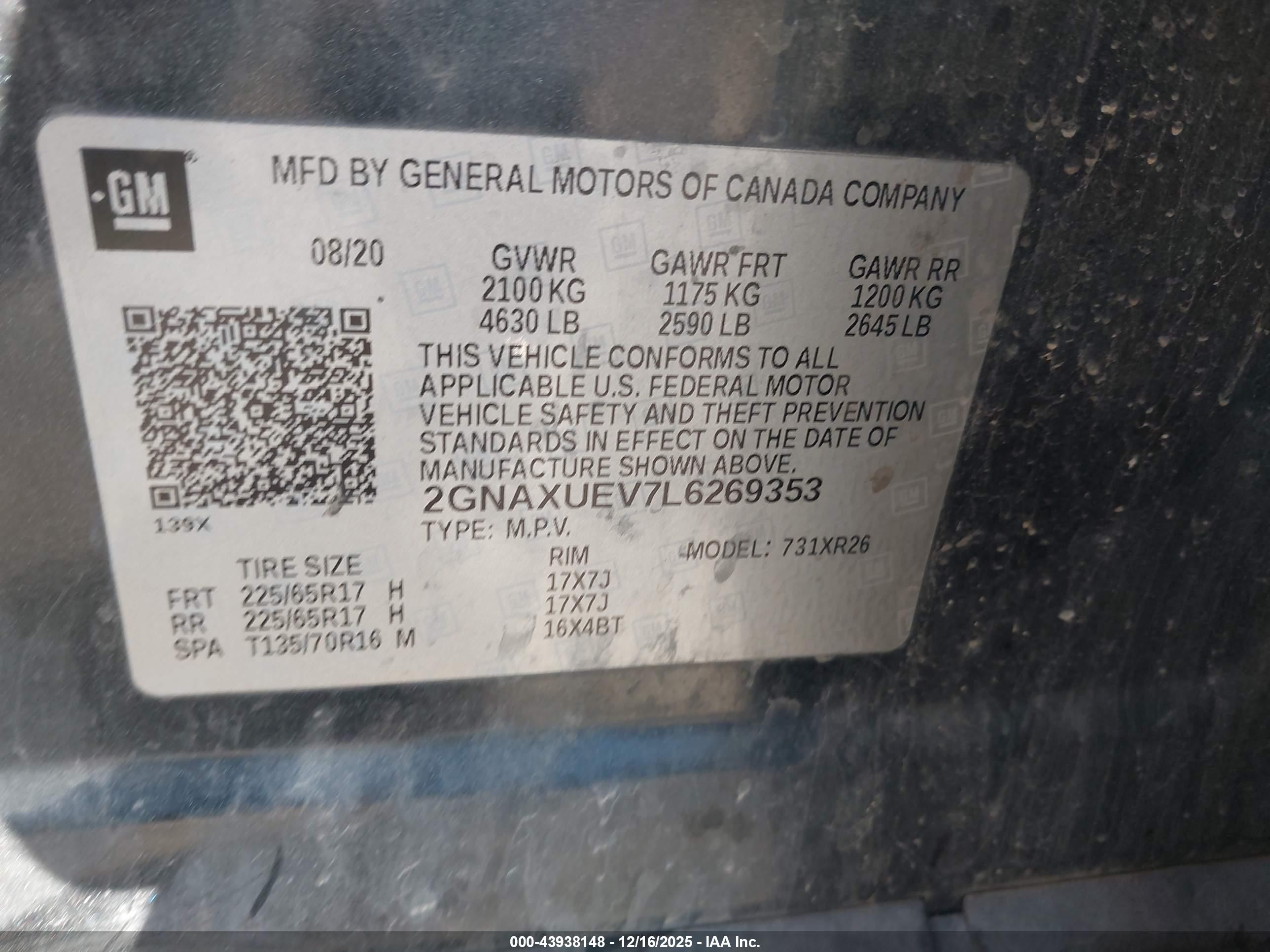 CHEVROLET EQUINOX image 9
