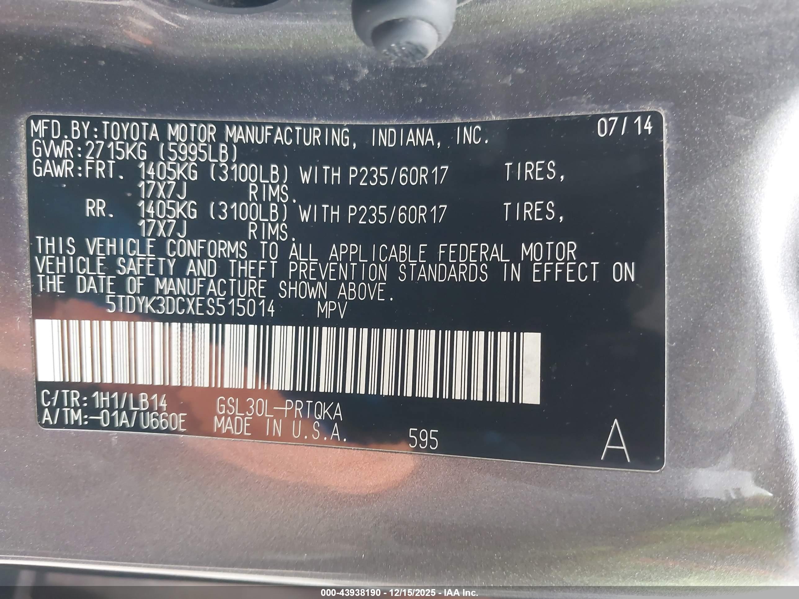 TOYOTA SIENNA image 9