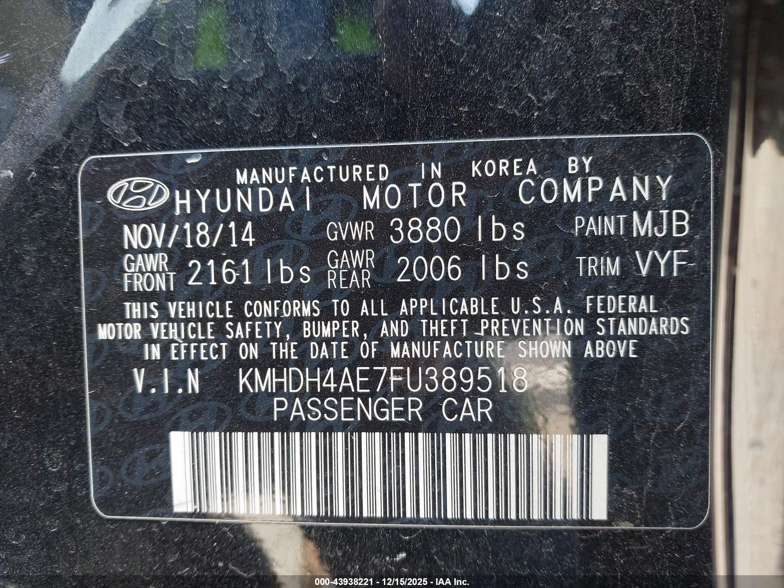 HYUNDAI ELANTRA image 9