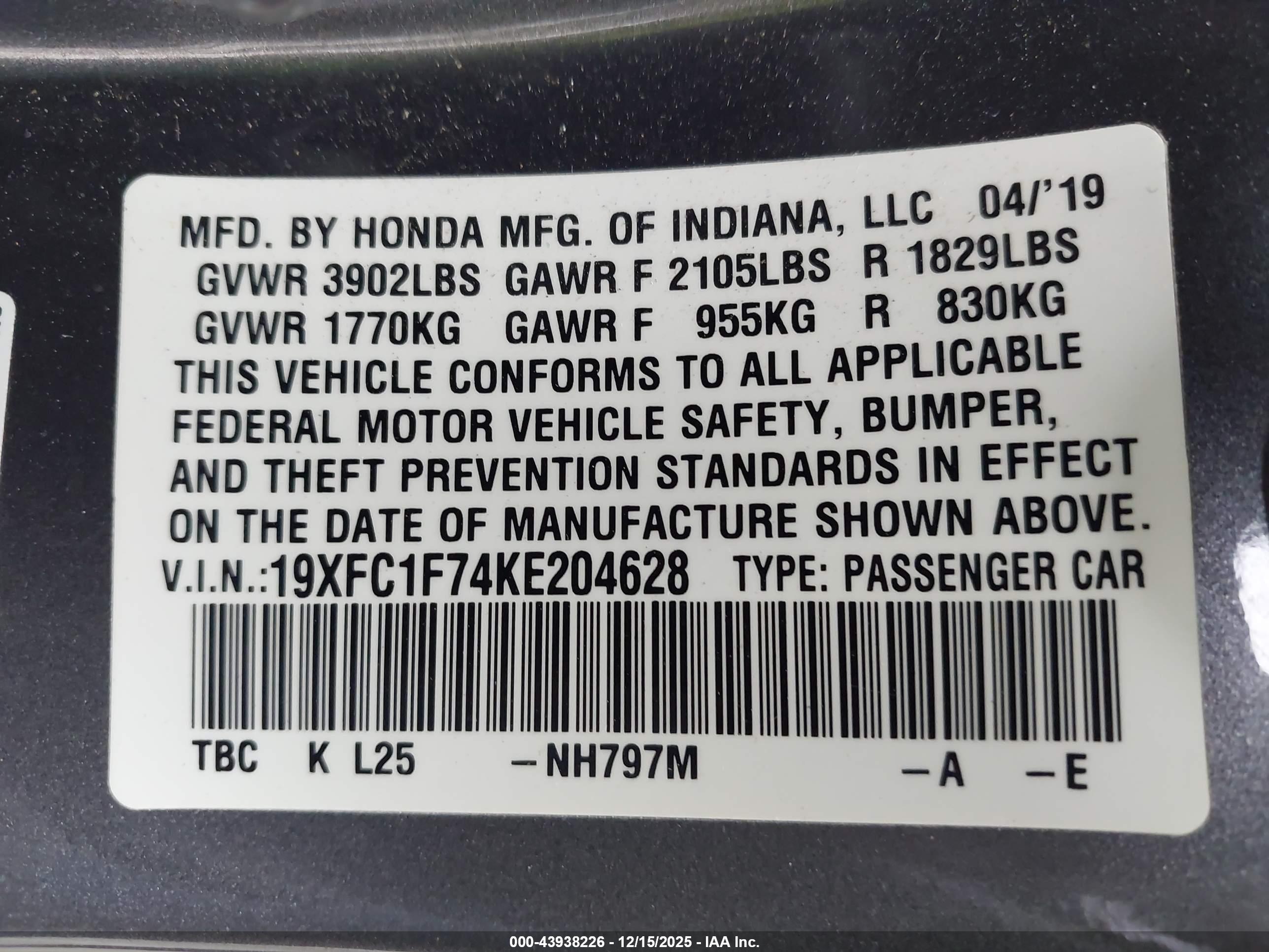 HONDA CIVIC image 9