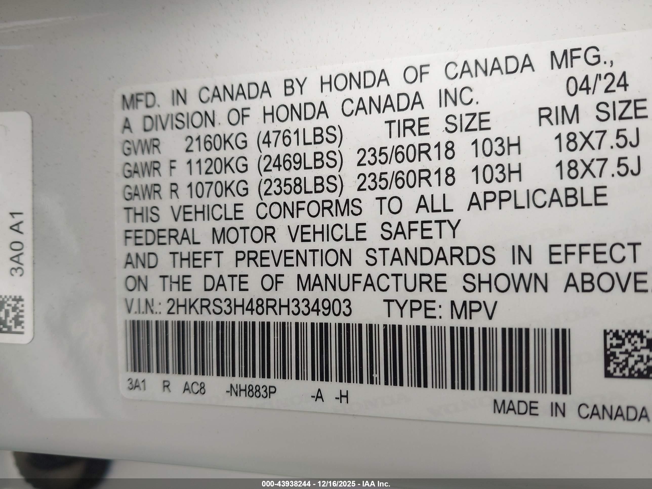 HONDA CR-V image 9
