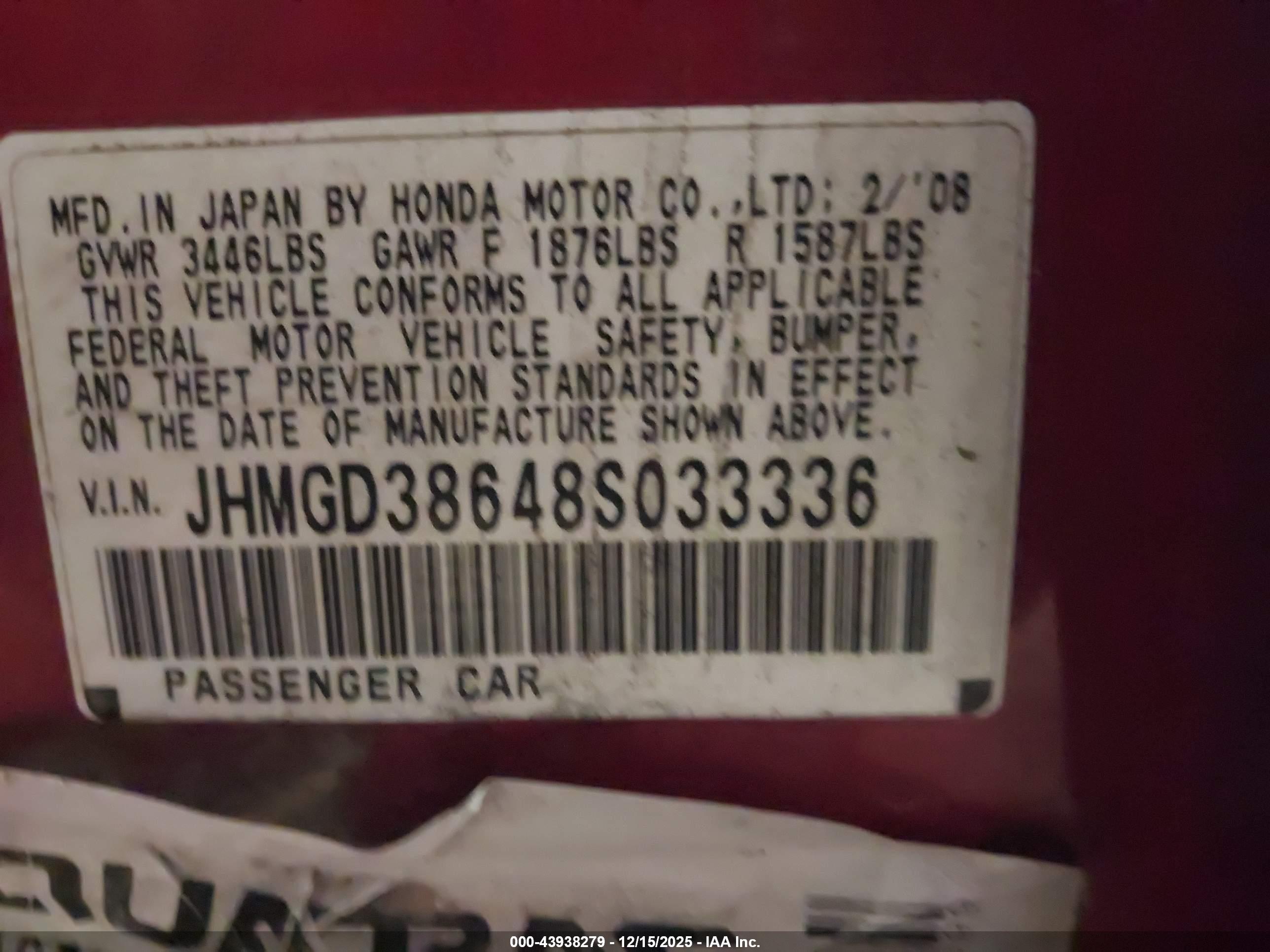 HONDA FIT image 9