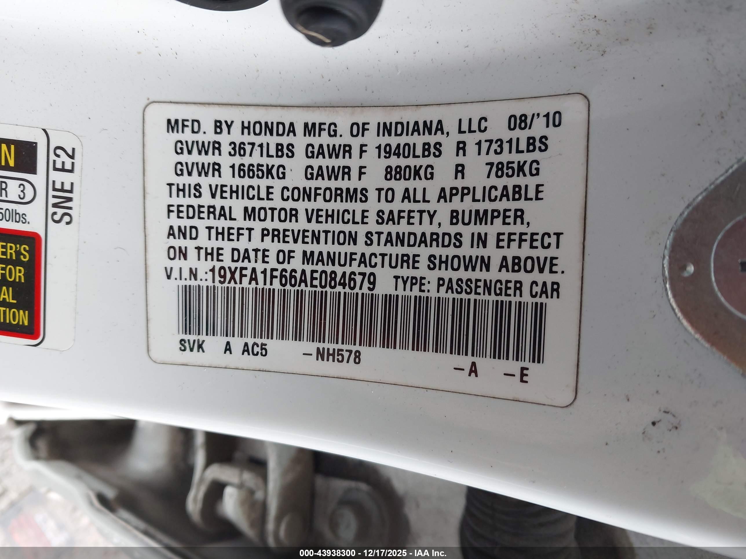 HONDA CIVIC image 9