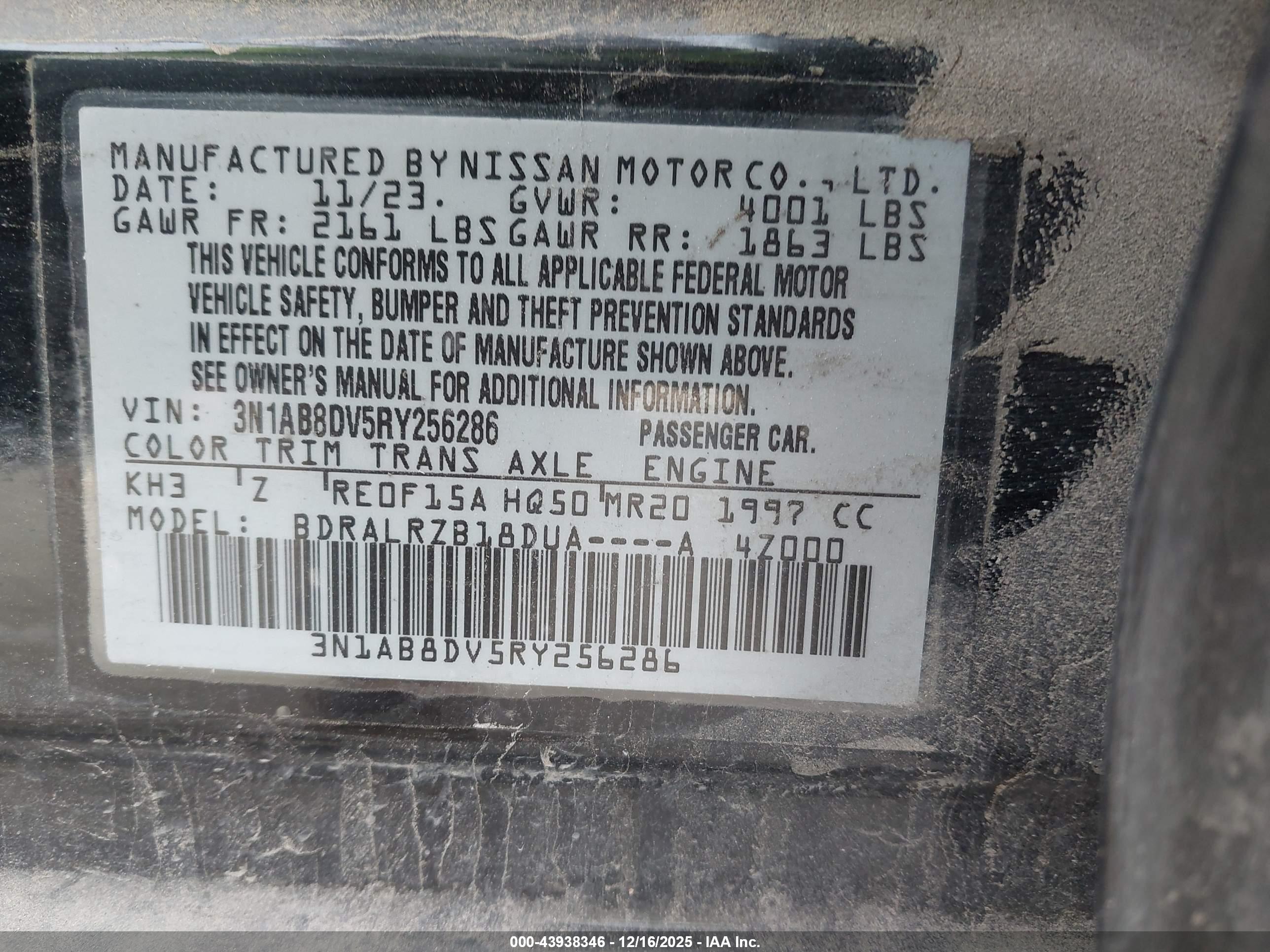 NISSAN SENTRA image 9
