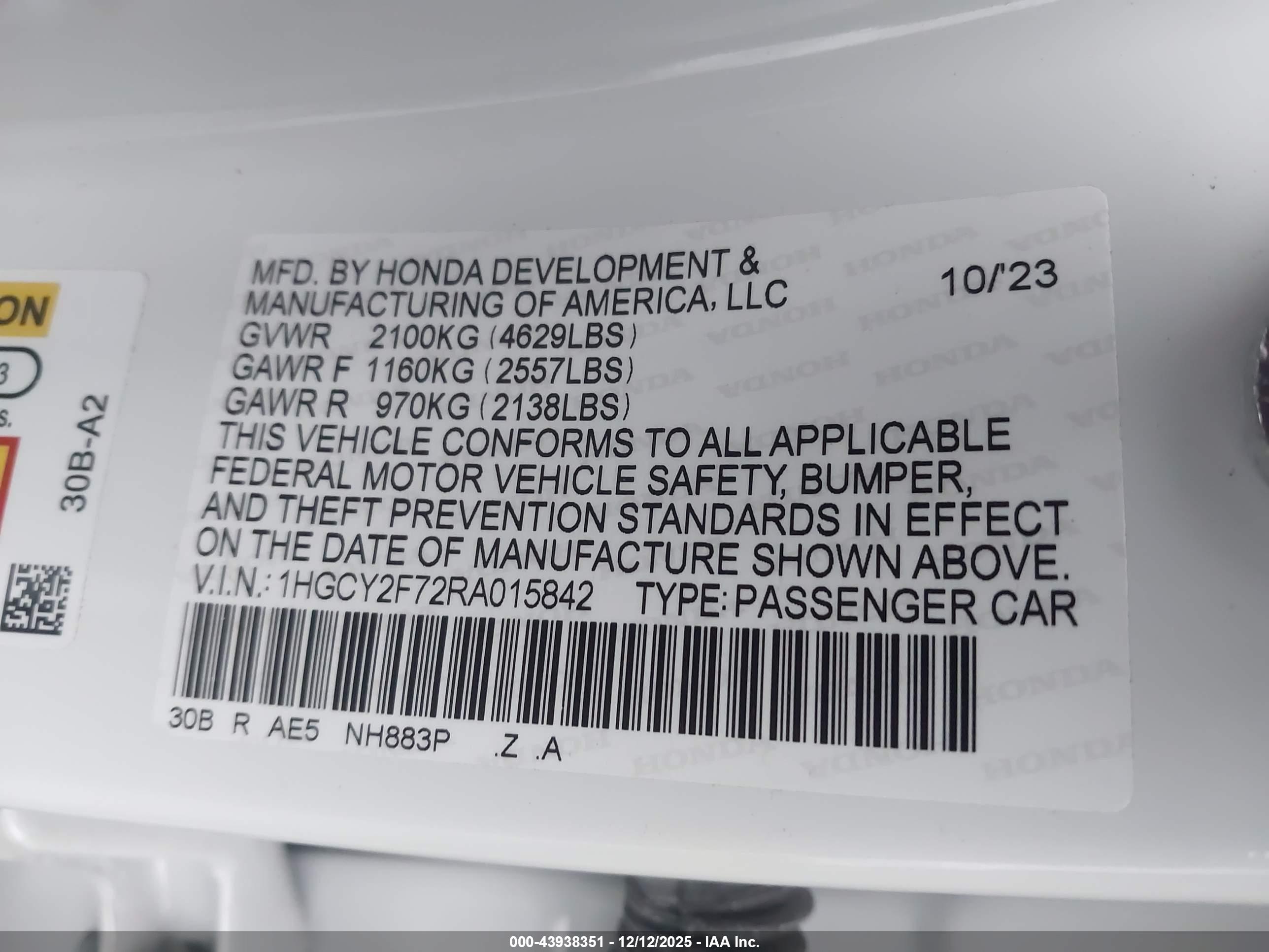 HONDA ACCORD image 9