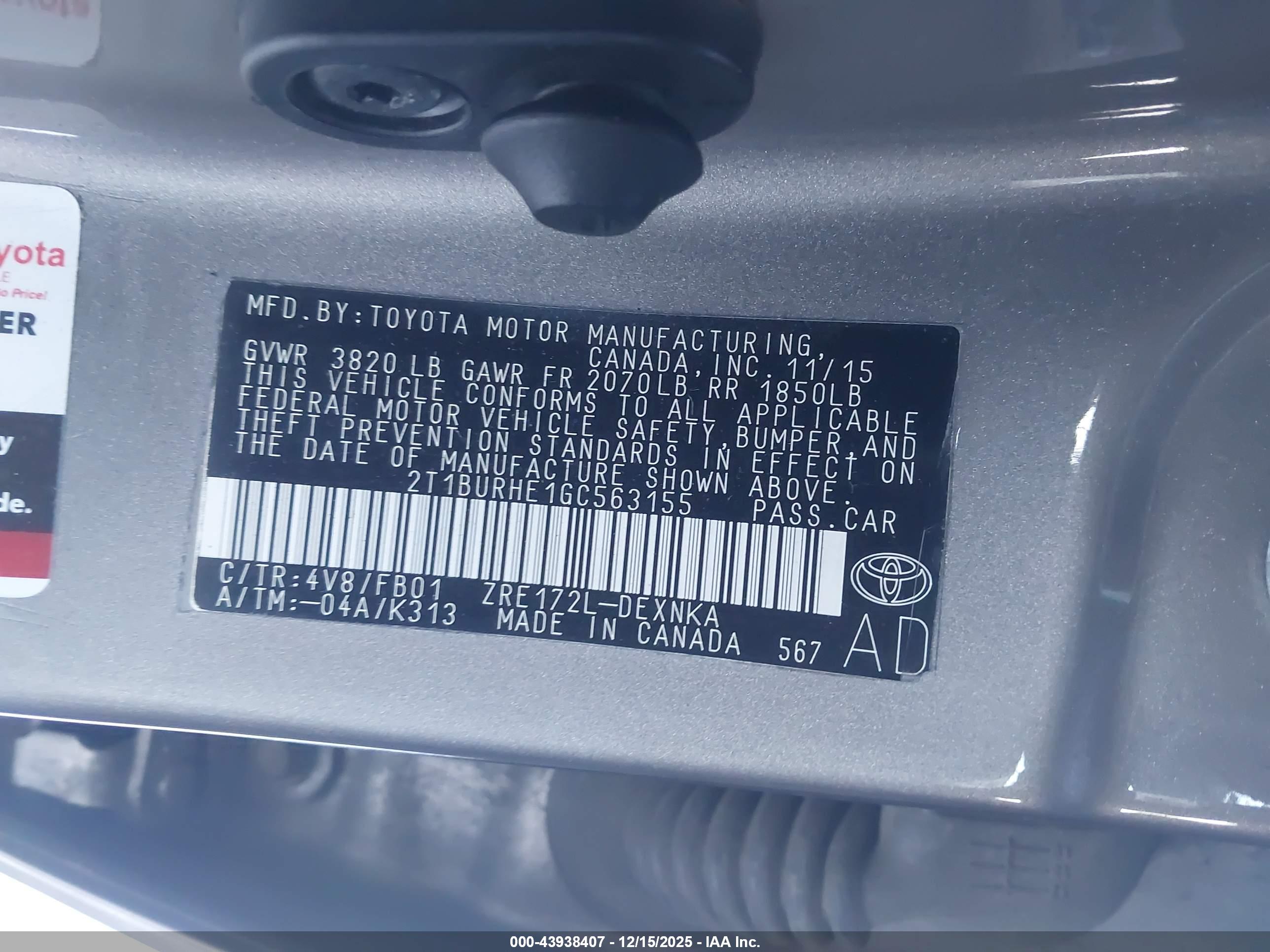 TOYOTA COROLLA image 9