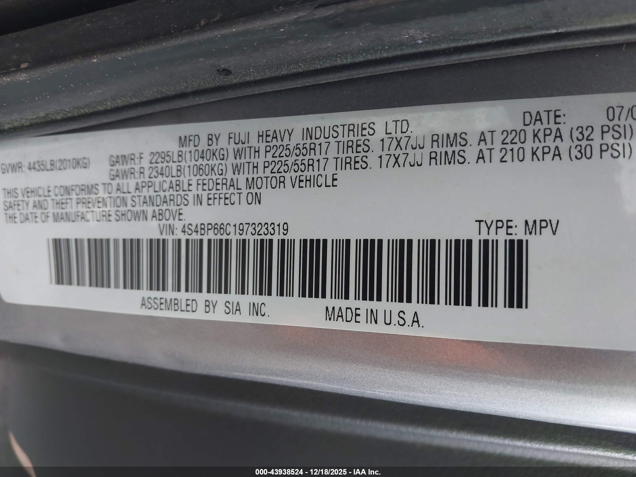 SUBARU OUTBACK image 9