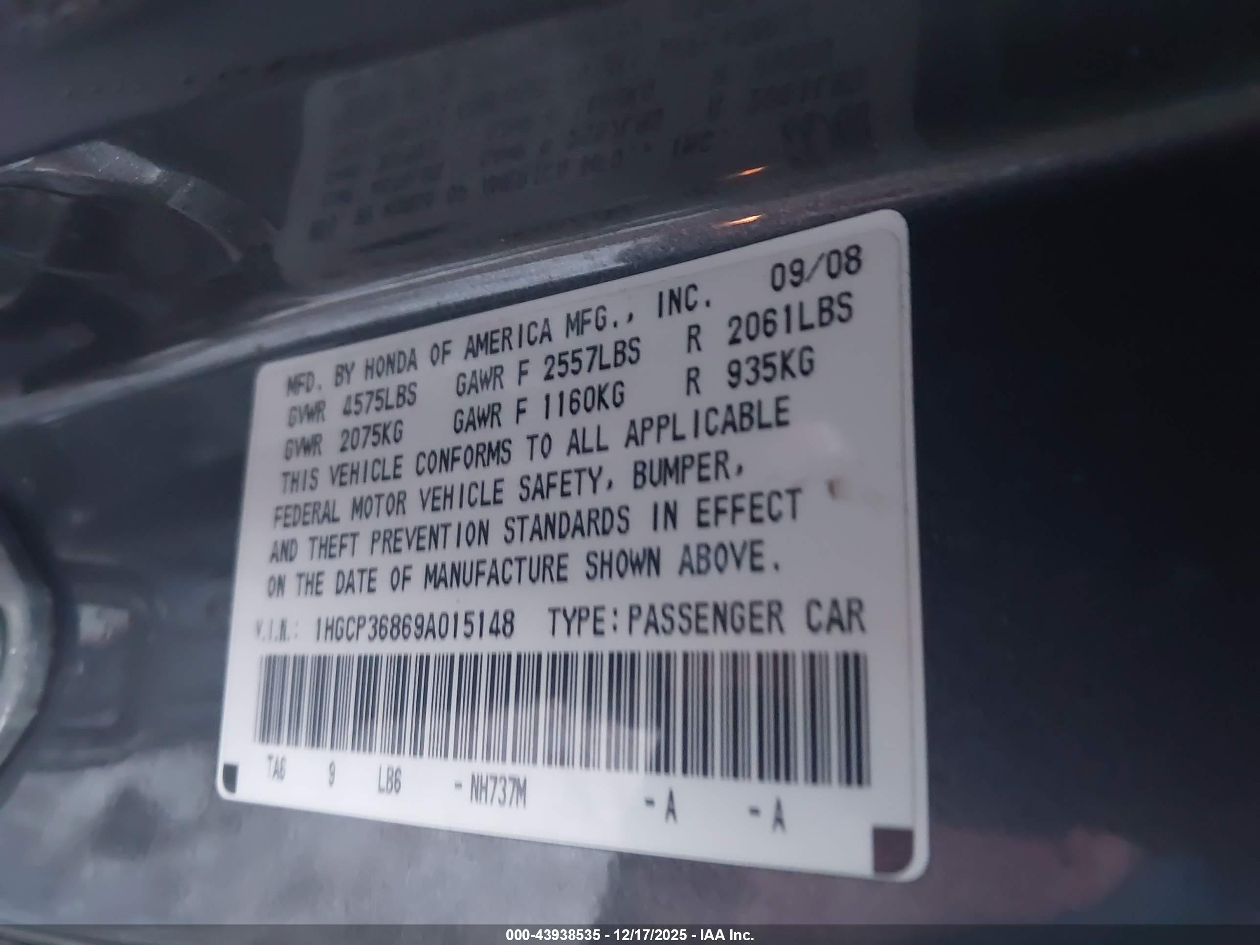 HONDA ACCORD image 9