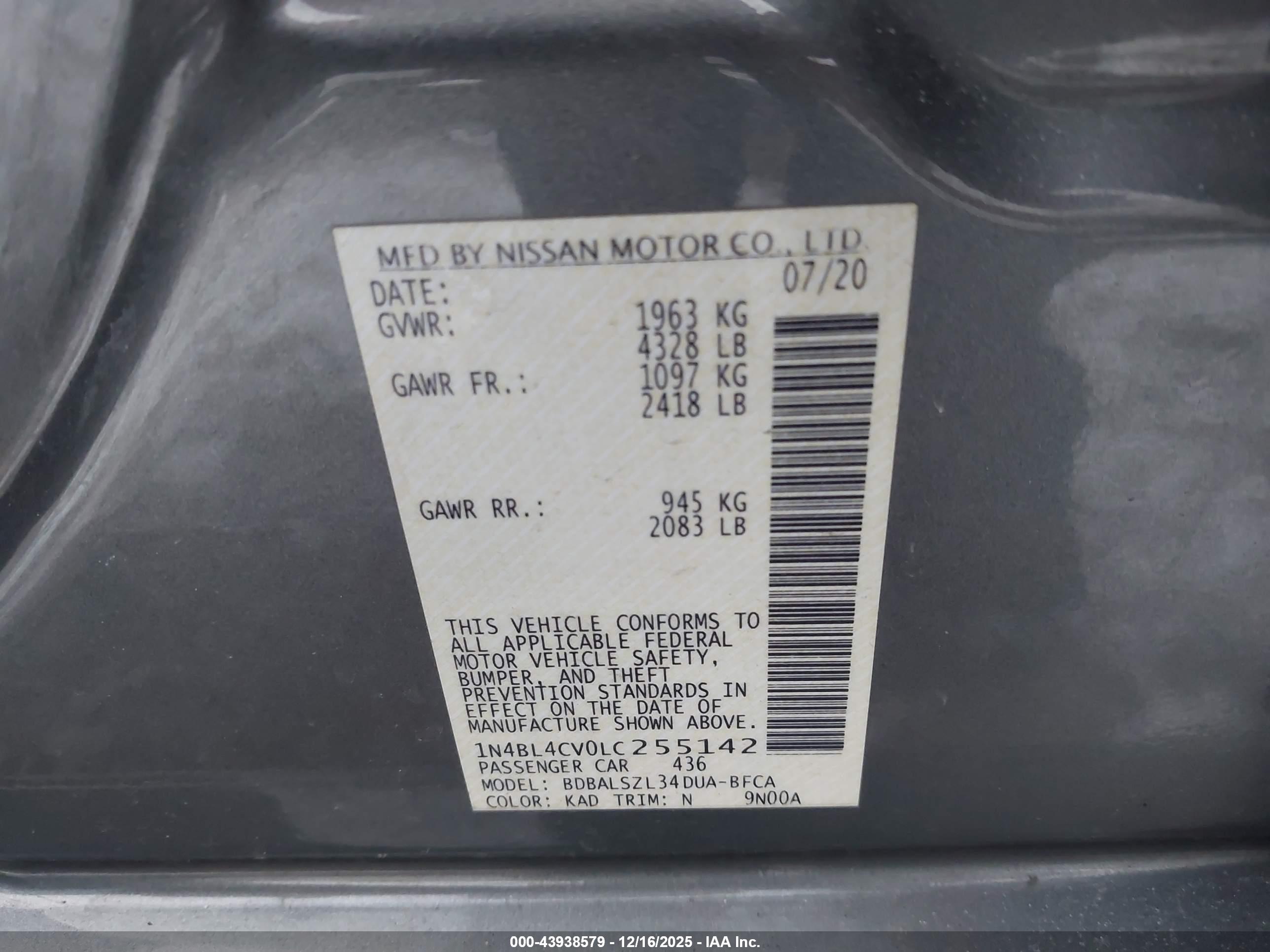NISSAN ALTIMA image 9