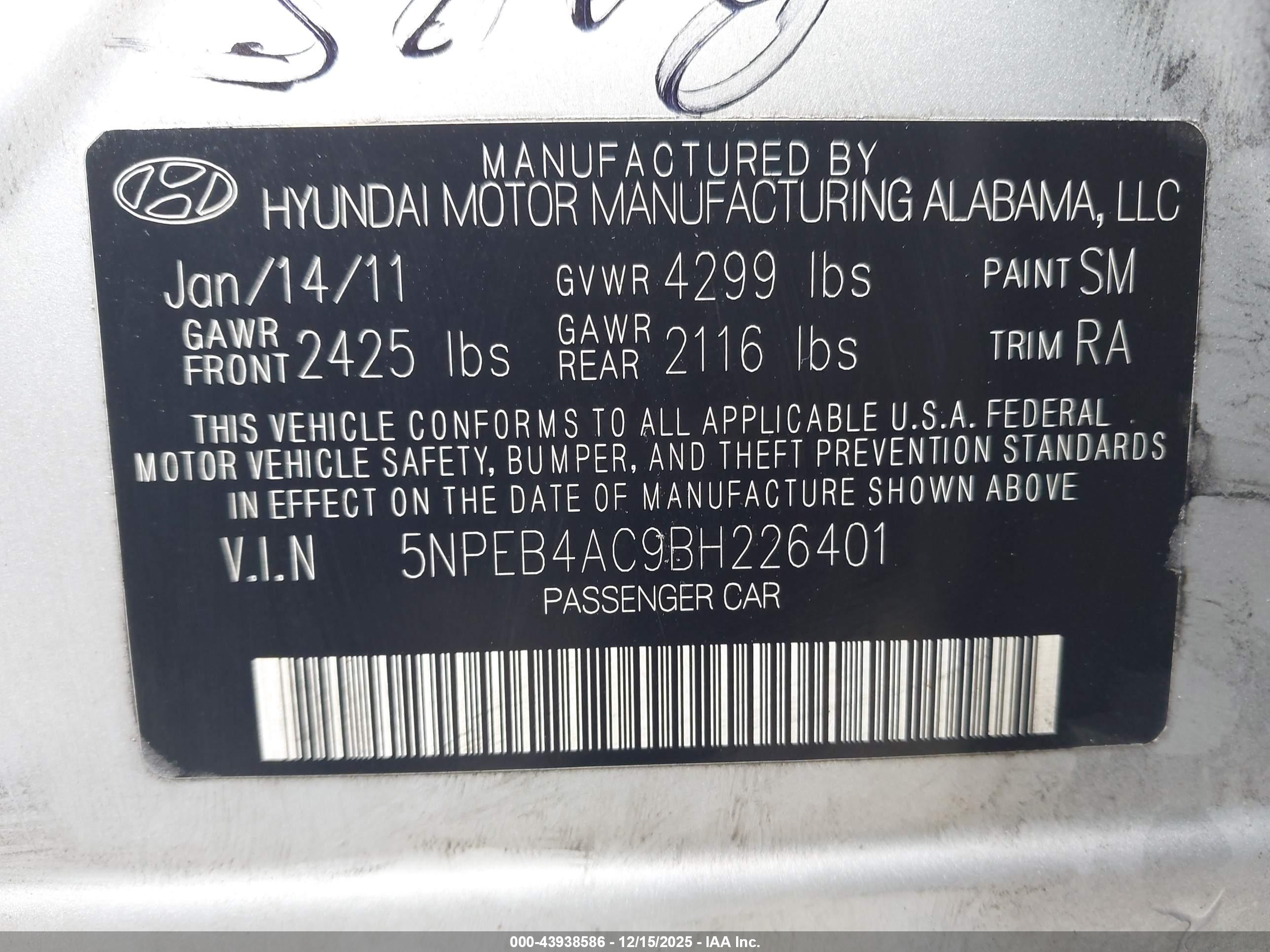 HYUNDAI SONATA image 9