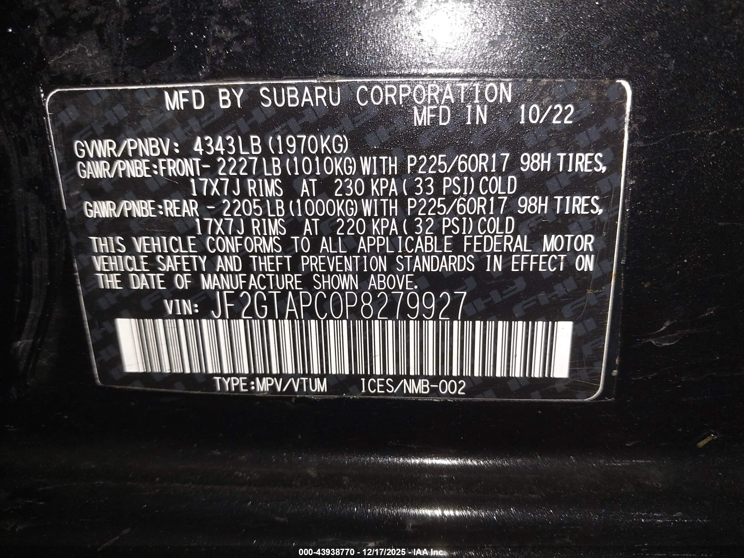 SUBARU CROSSTREK image 9