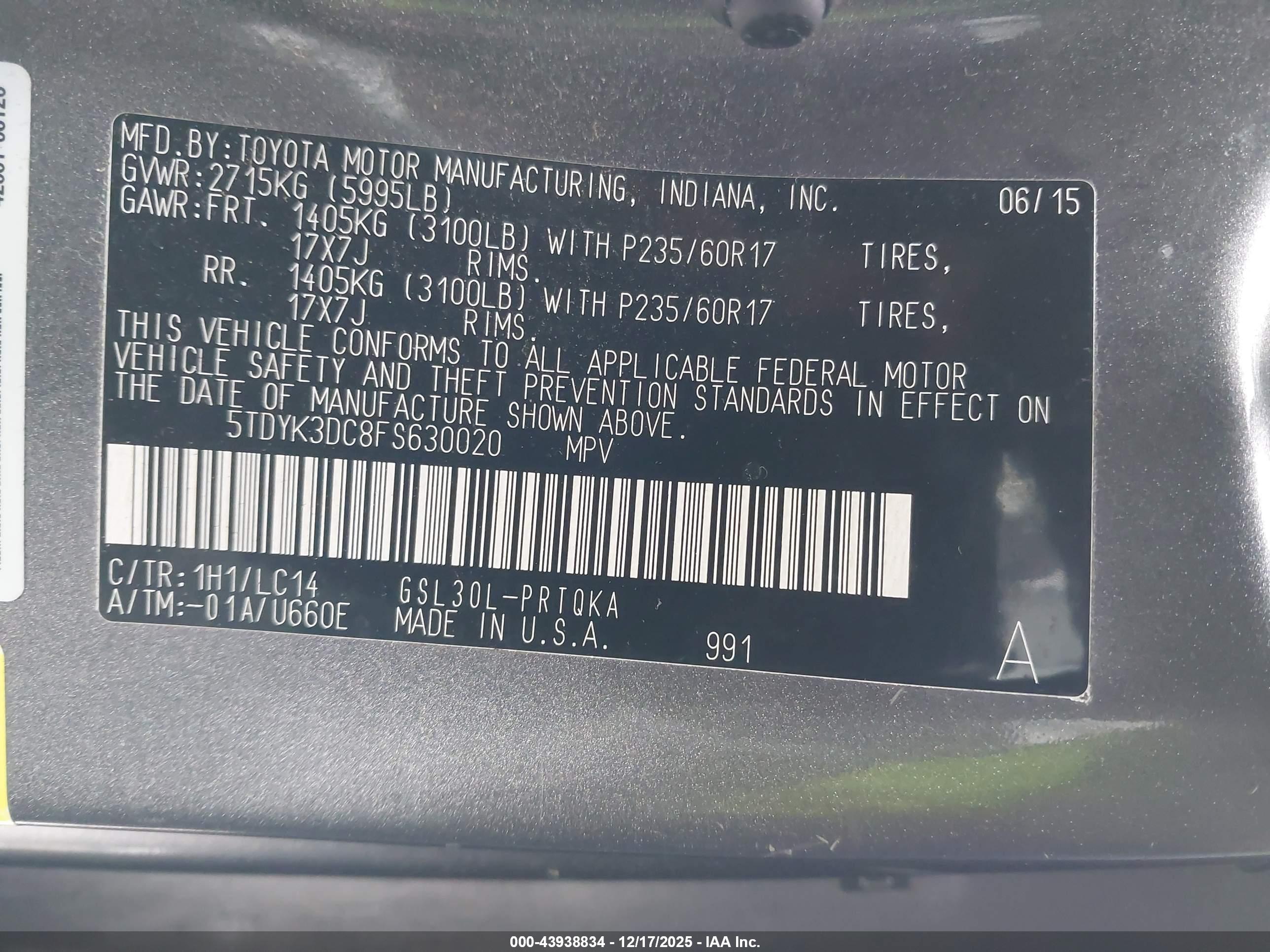 TOYOTA SIENNA image 9