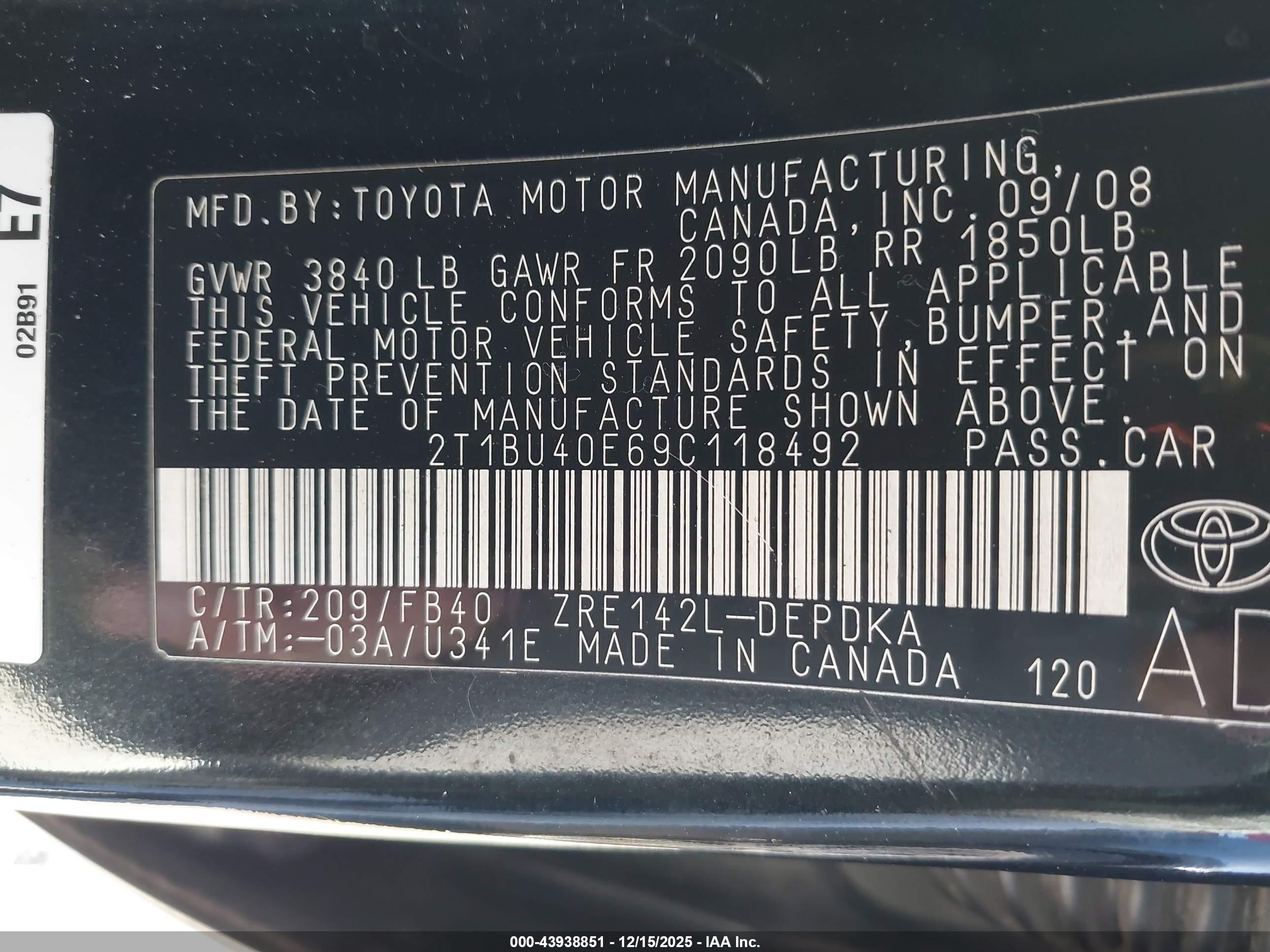 TOYOTA COROLLA image 9