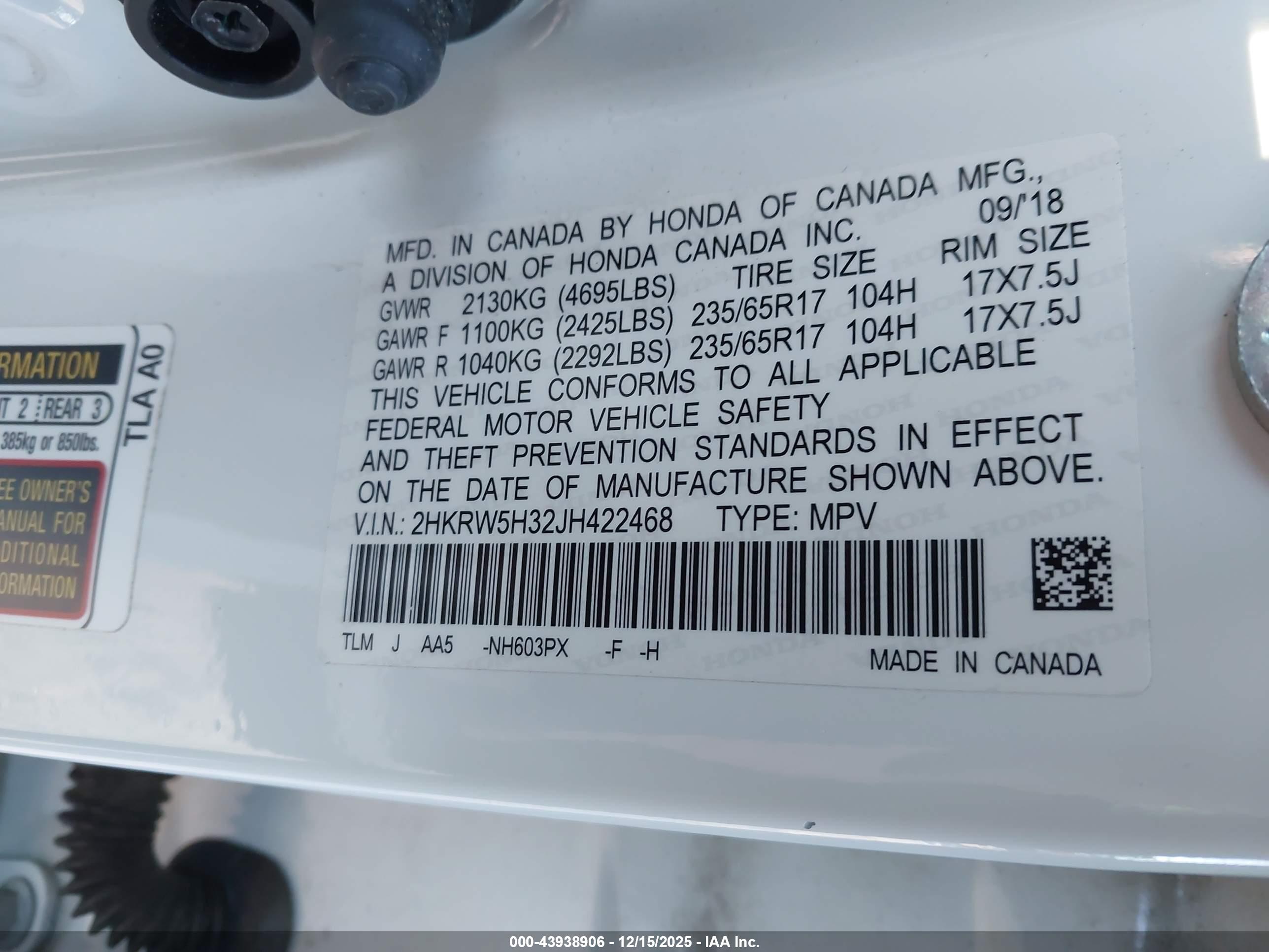 HONDA CR-V image 9