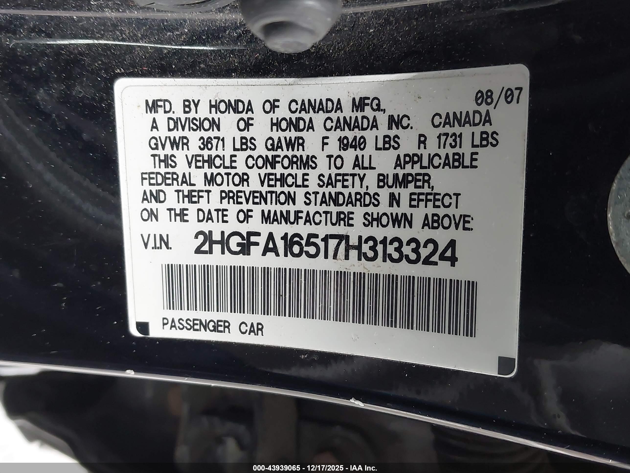 HONDA CIVIC image 9